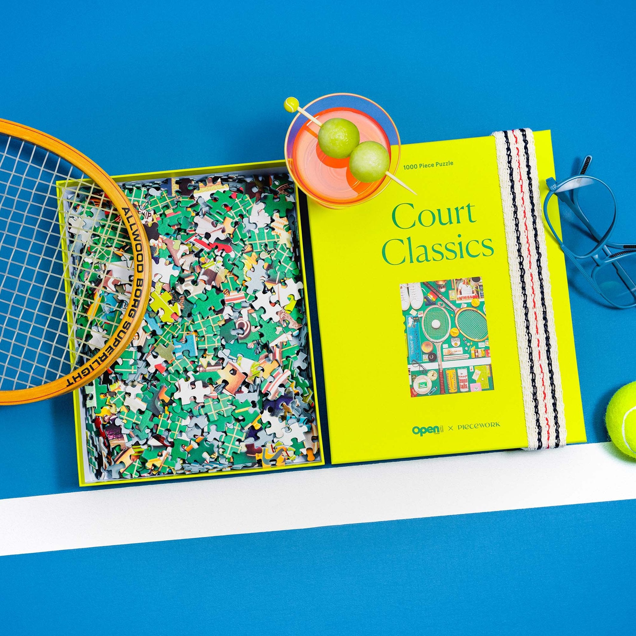Tennis-Puzzle "Court Classics" – 1000 Teile · 49 × 68 cm | Piecework