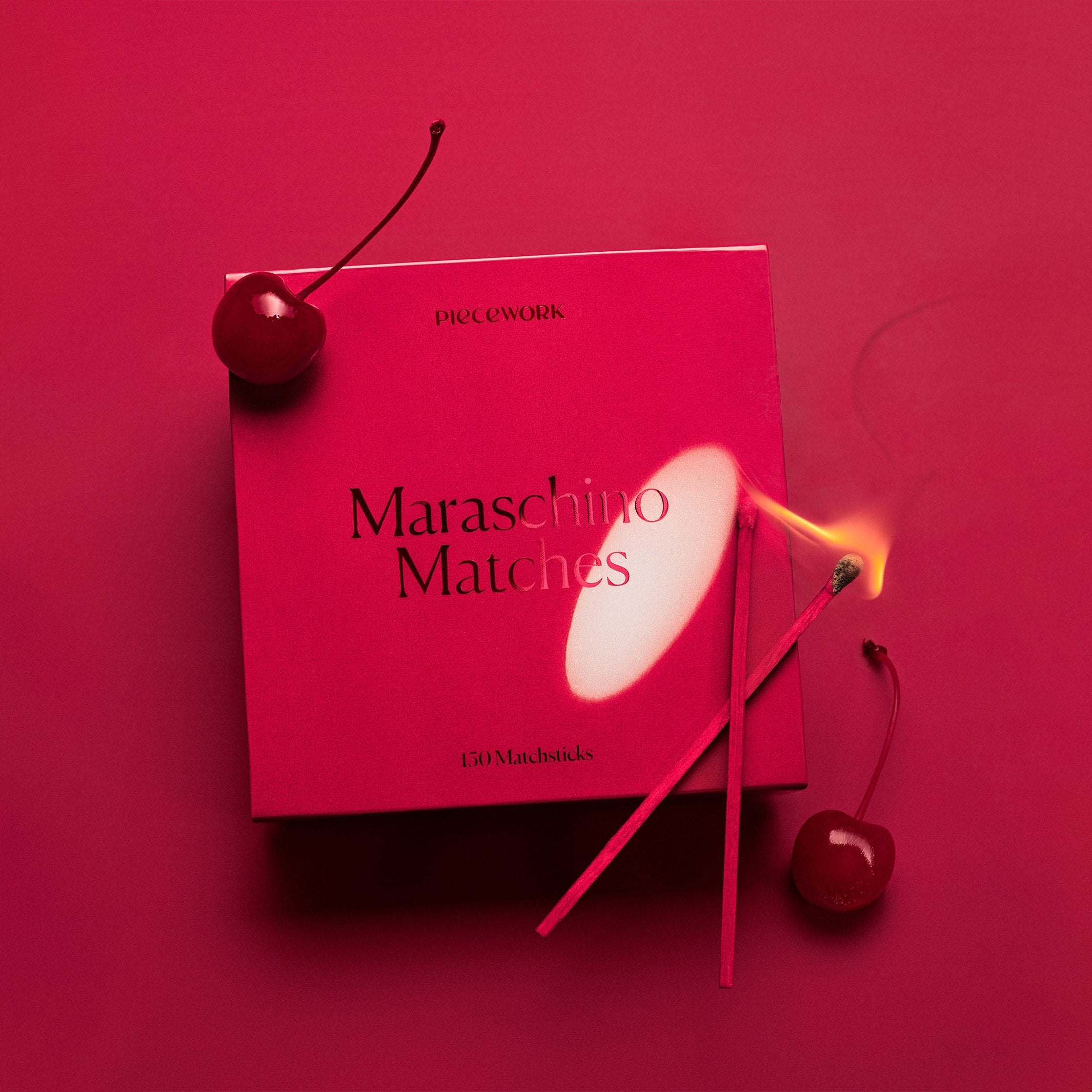 Decorative Matches Maraschino – Natural Wood · Gift Box | Piecework