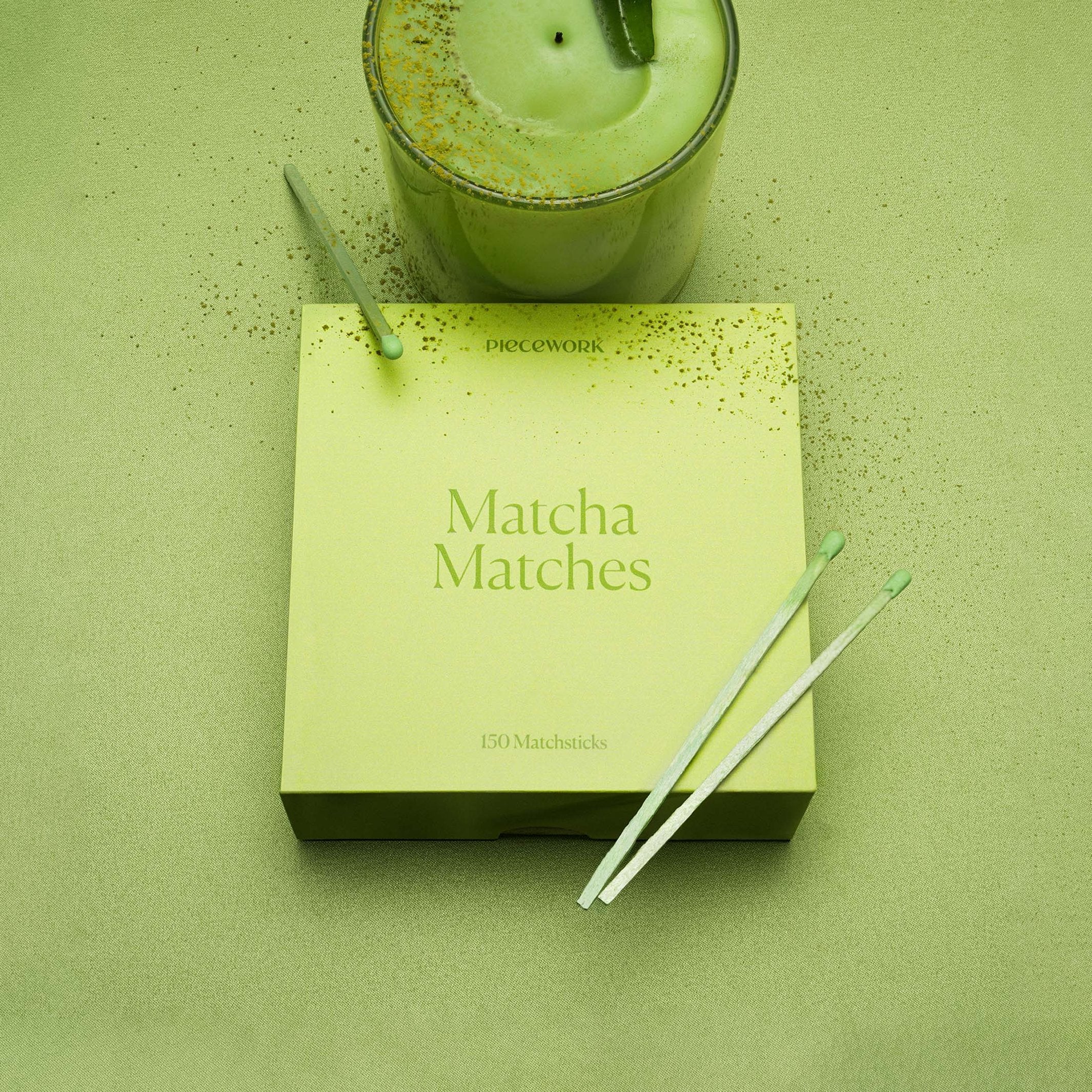 Decorative Matches Matcha – Natural Wood · Gift Box | Piecework