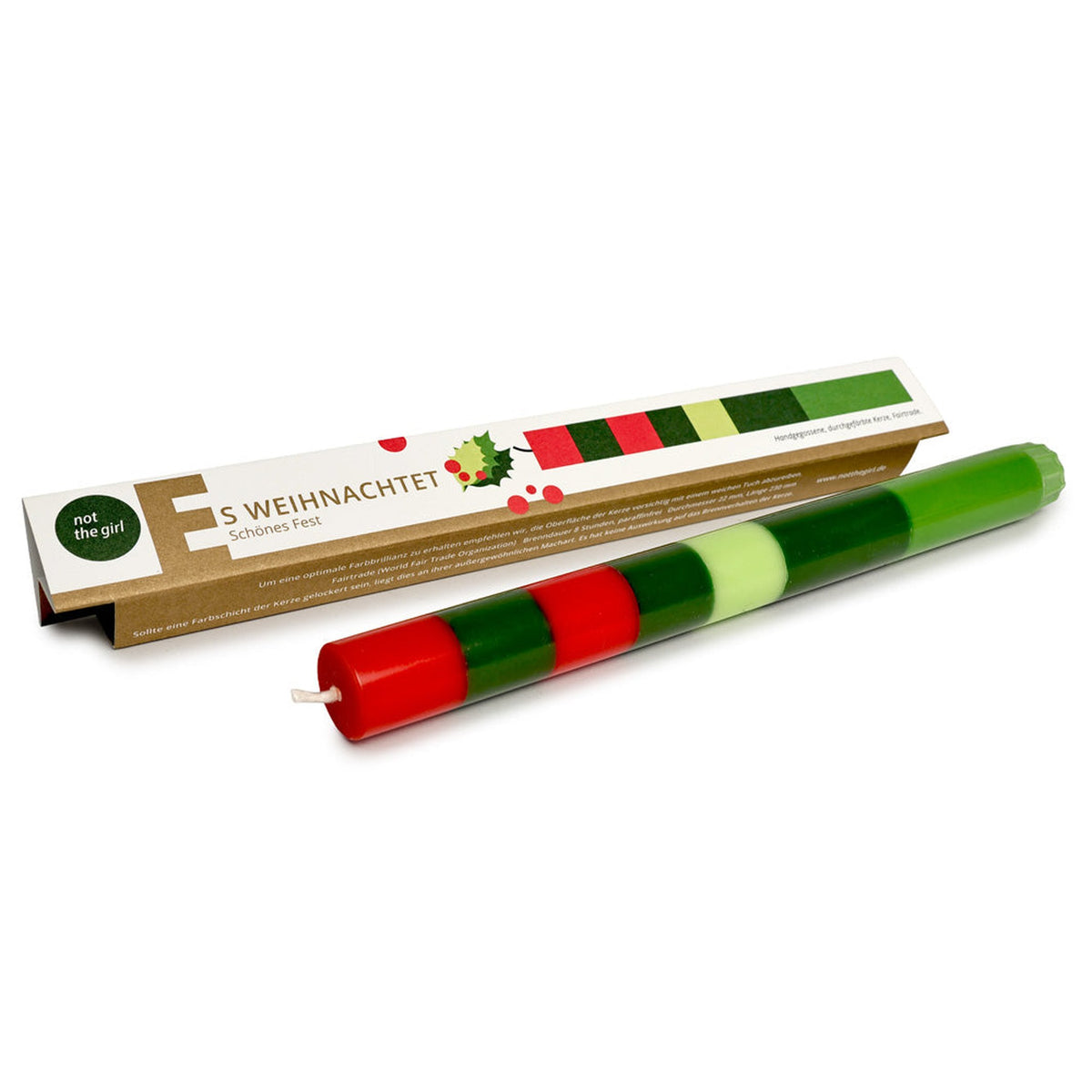 Stabkerze "Es Weihnachtet" – Stearin | not the girl who misses much