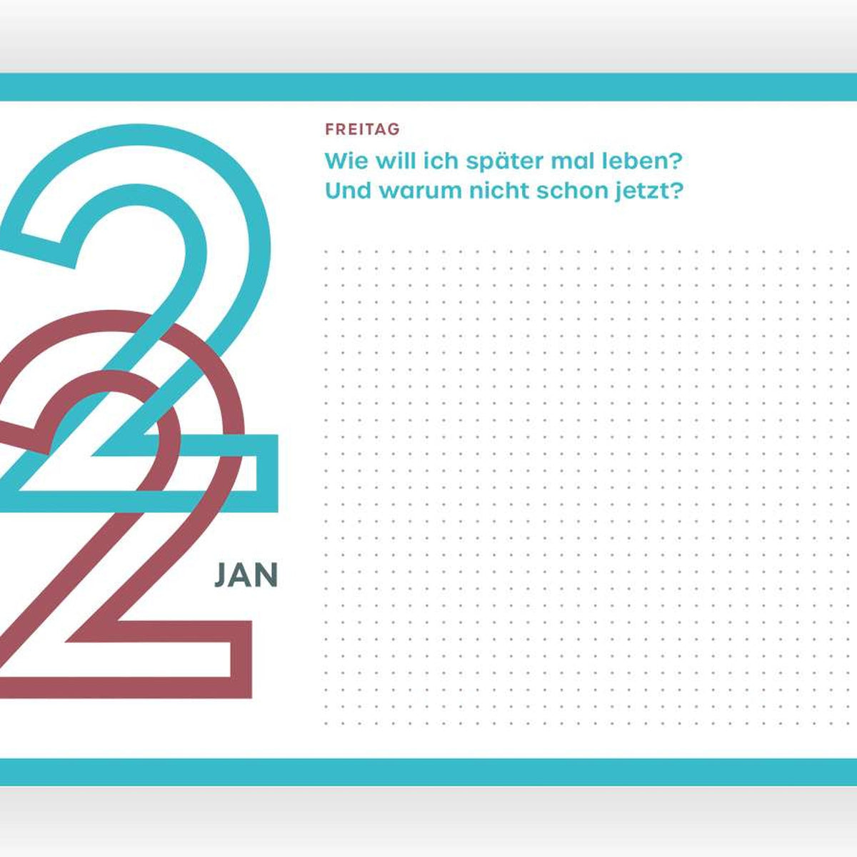 Journaling-Kalender "365 neue Seiten von dir" 2027 | Hermann Schmidt
