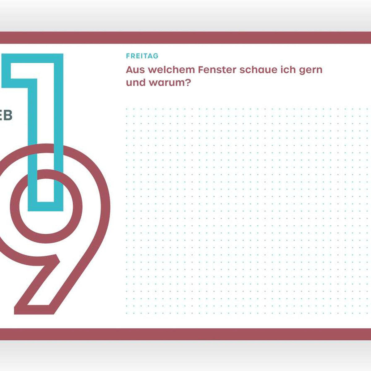 Journaling-Kalender "365 neue Seiten von dir" 2027 | Hermann Schmidt