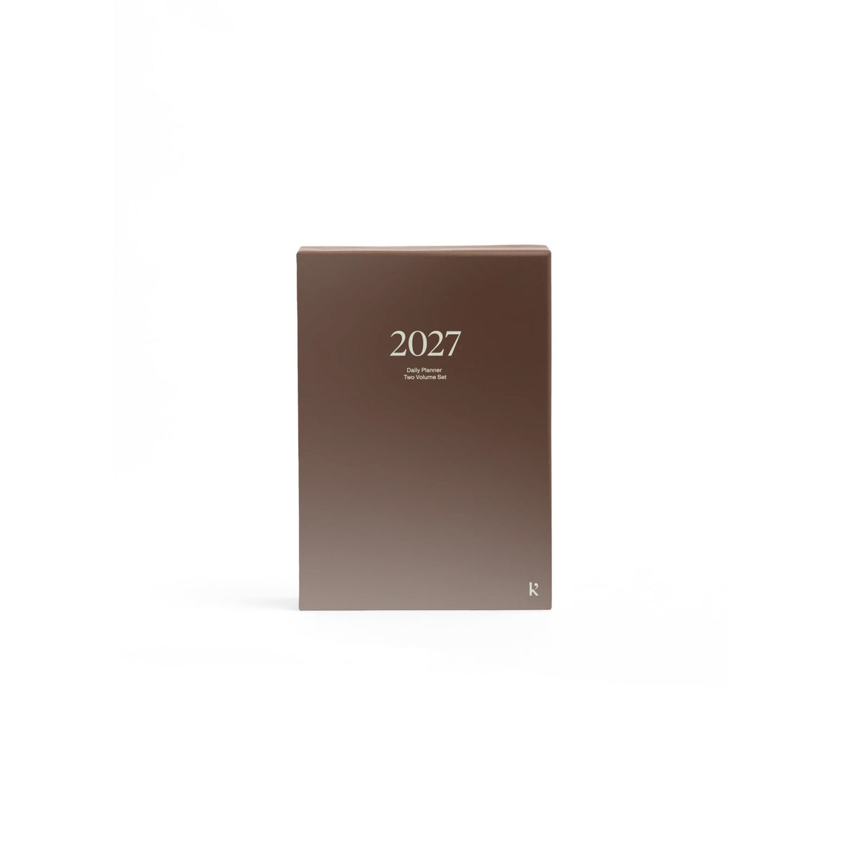 Tagesplaner 2027 2er-Set – Steinpapier · A5 Hardcover · Latte | Karst