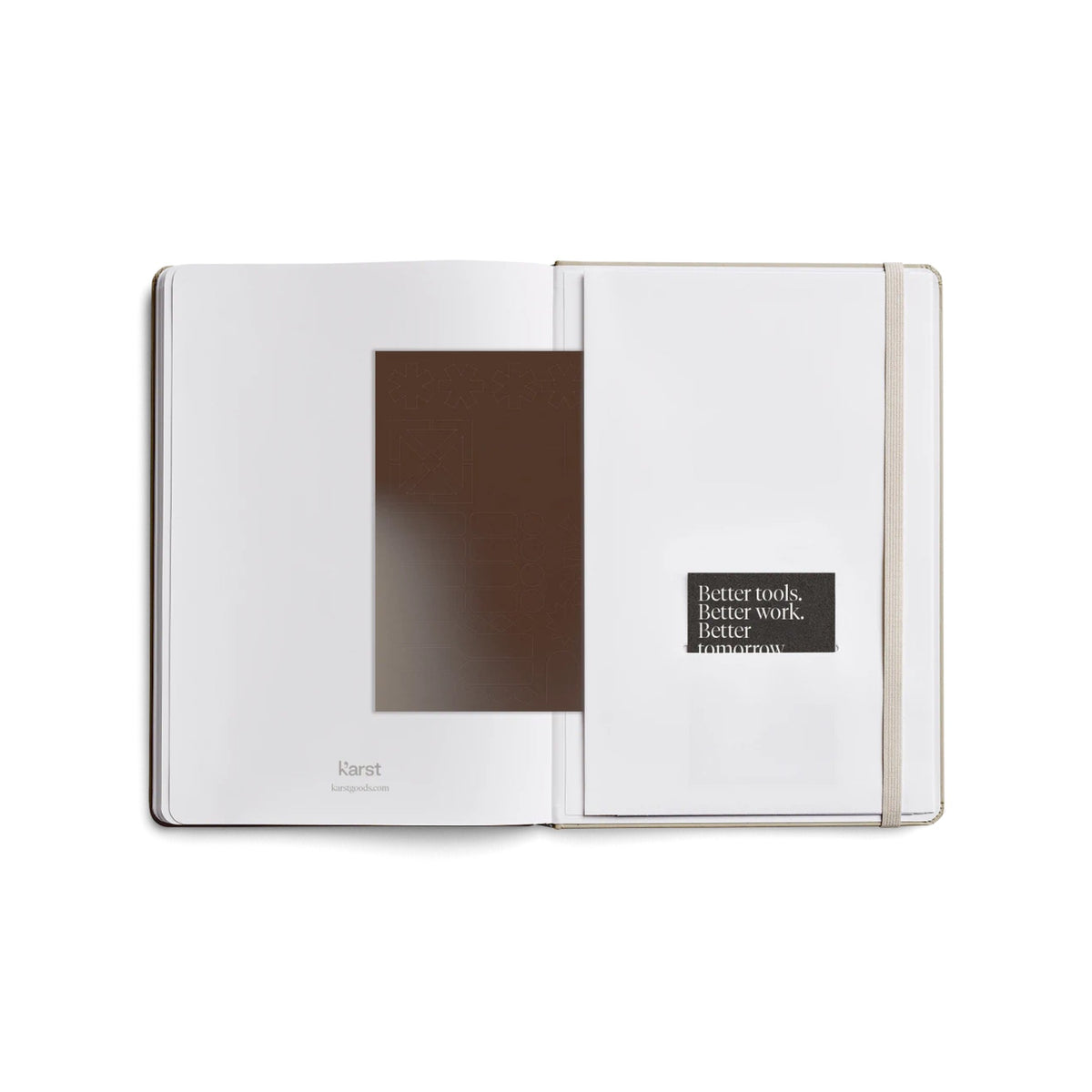Tagesplaner 2027 2er-Set – Steinpapier · A5 Hardcover · Latte | Karst