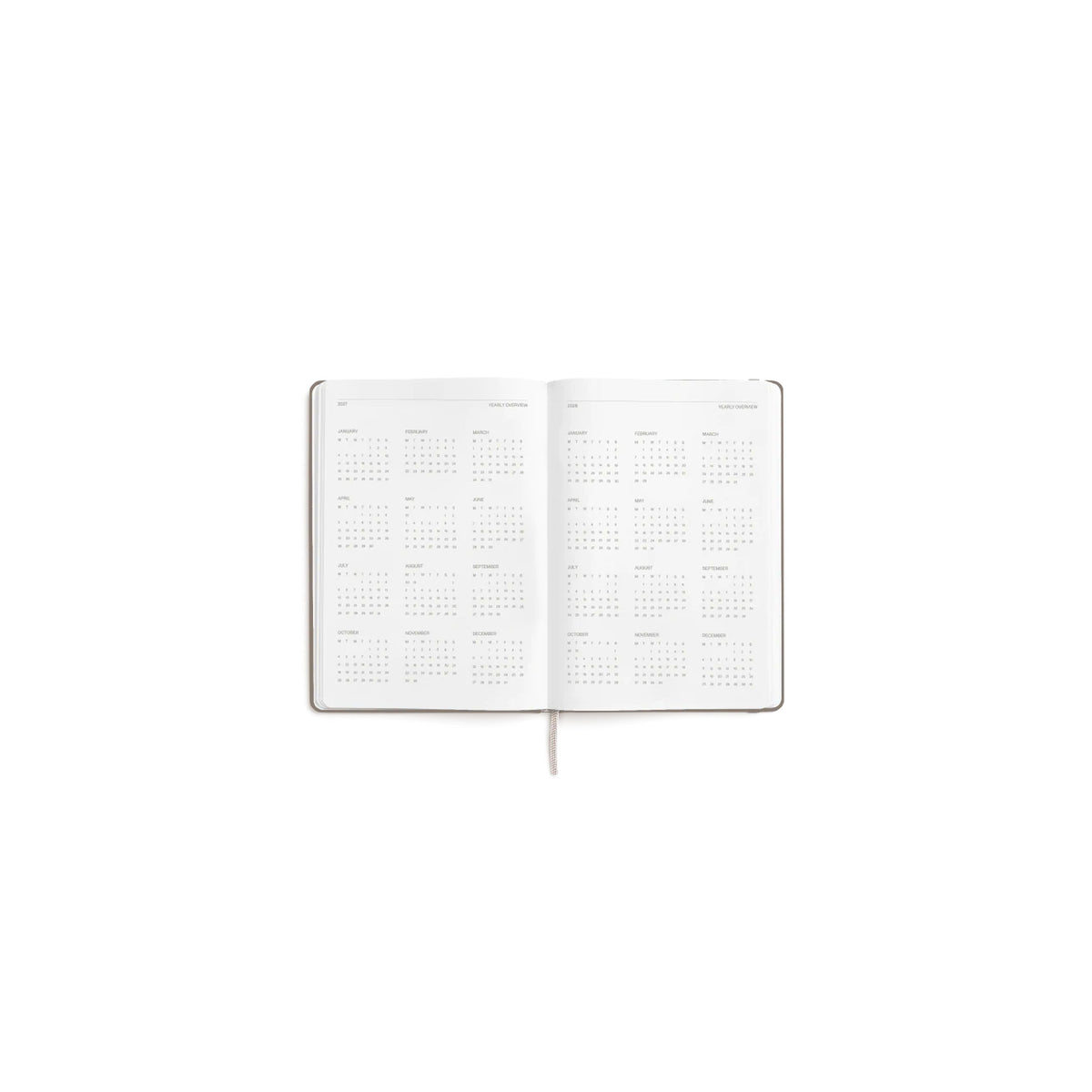 Tagesplaner 2027 2er-Set – Steinpapier · A5 Hardcover · Latte | Karst