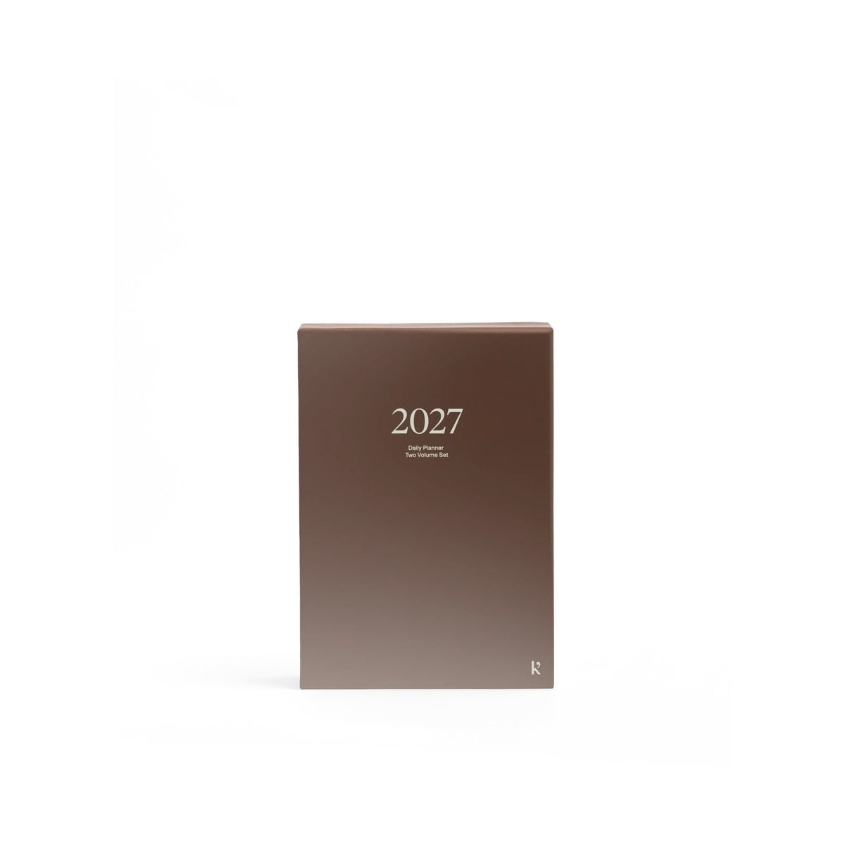 Tagesplaner 2027 2er-Set – Steinpapier · A5 Hardcover · Latte | Karst