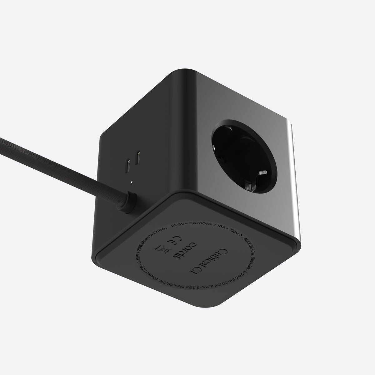 Steckdosenleiste Cubical C1 – 3-fach mit USB-C 65 W | Cords