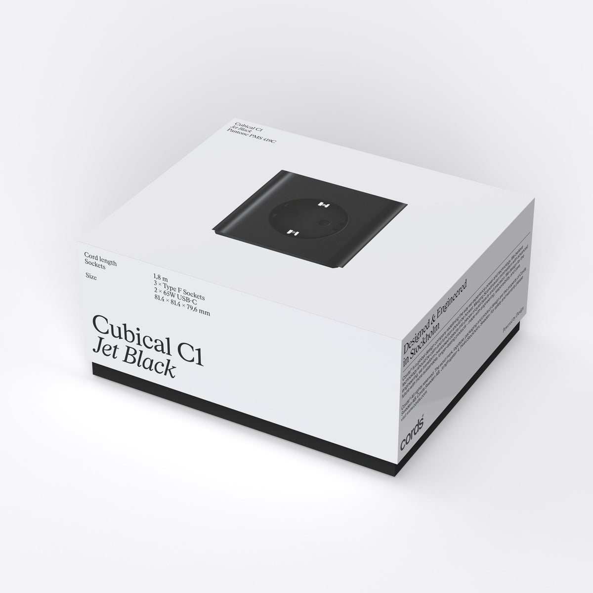 Steckdosenleiste Cubical C1 – 3-fach mit USB-C 65 W | Cords