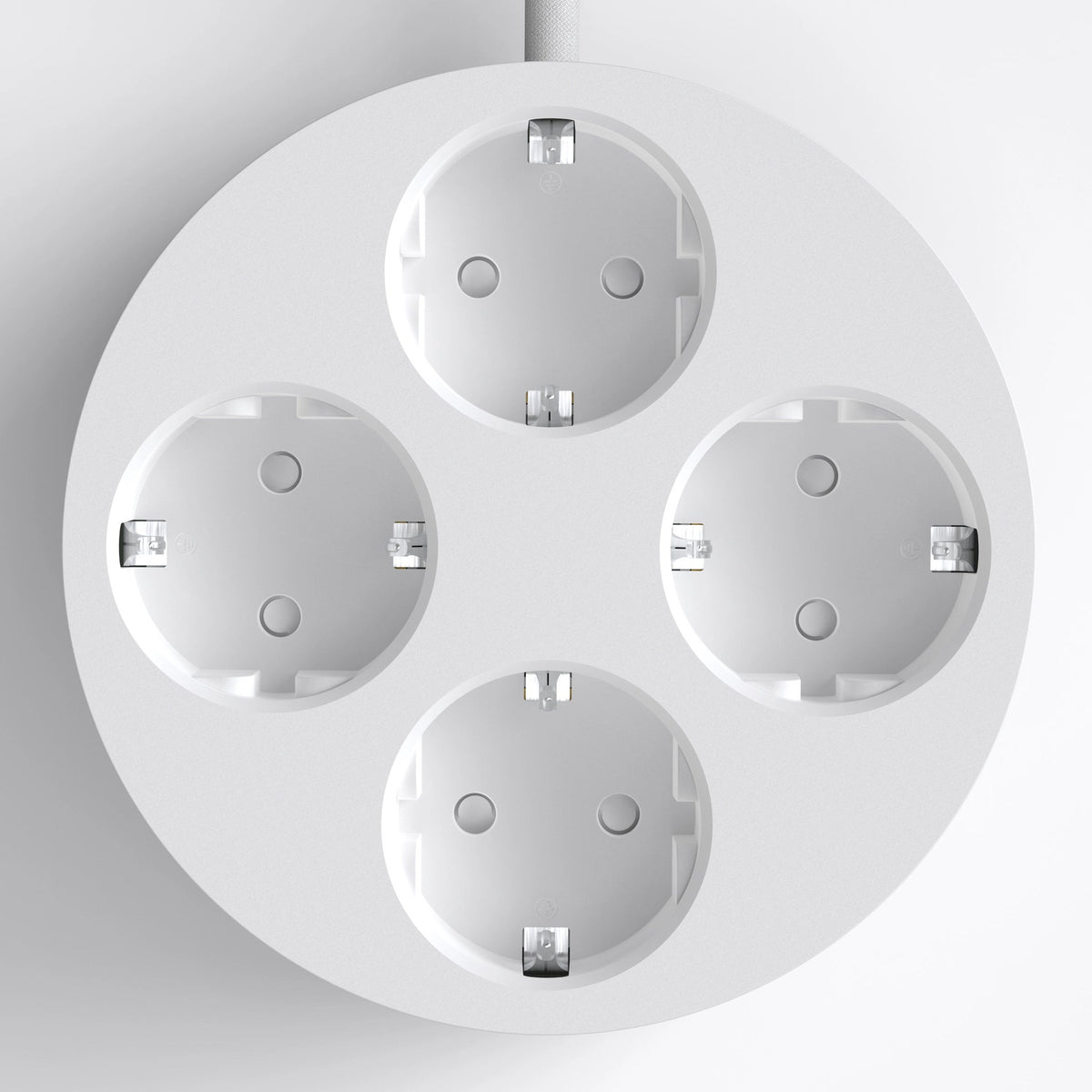 Steckdosenleiste Circular C2 – 4-fach rund, Ø 12,4 cm | Cords