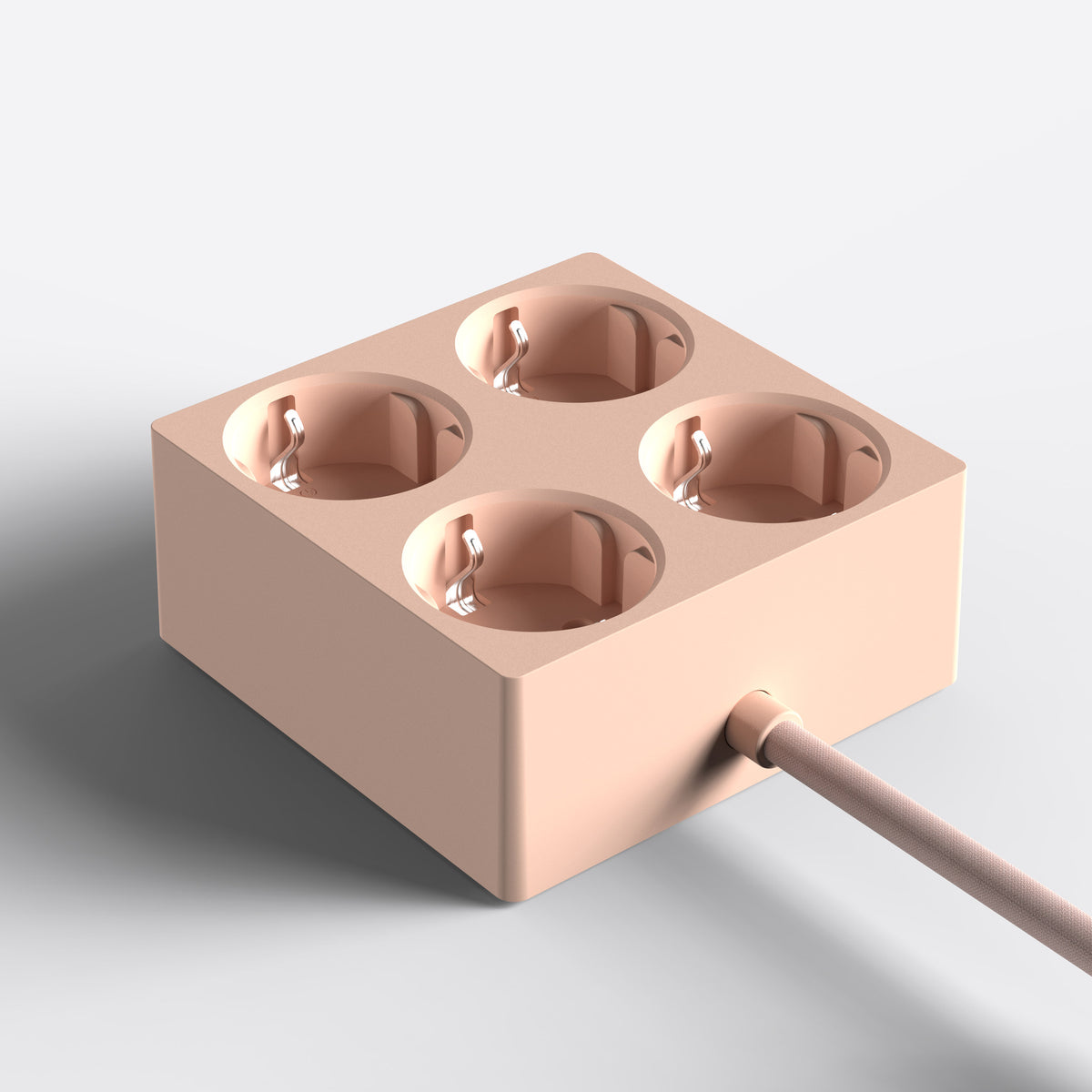 Steckdosenleiste Squared S1 – 4-fach magnetisch, flach | Cords