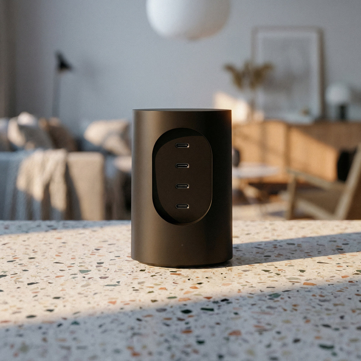 USB-C Ladegerät Cylindric UX1 – 165 W GaN, 4 Ports | Cords