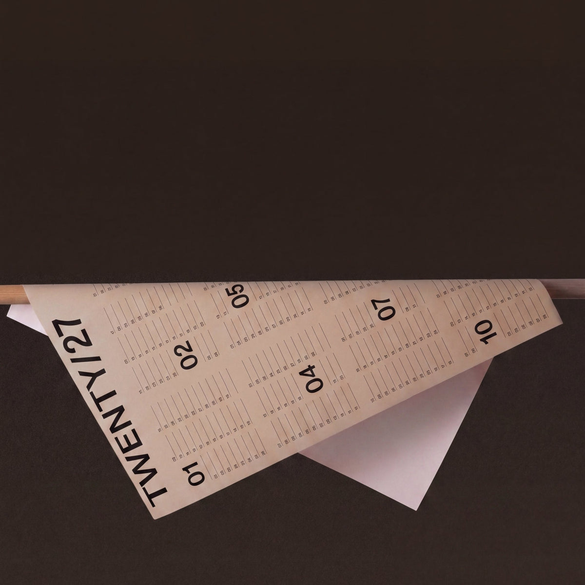 Jaarwandkalender 2027 – Steenpapier · A1 · 60×85 cm | Karst
