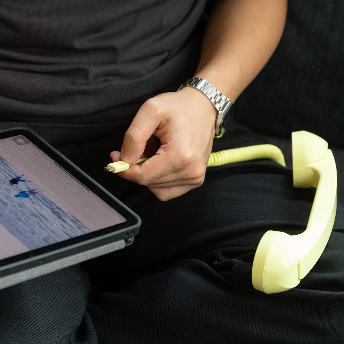 Retro-Telefonhörer "POP Phone" – USB-C · 23 cm | Native Union