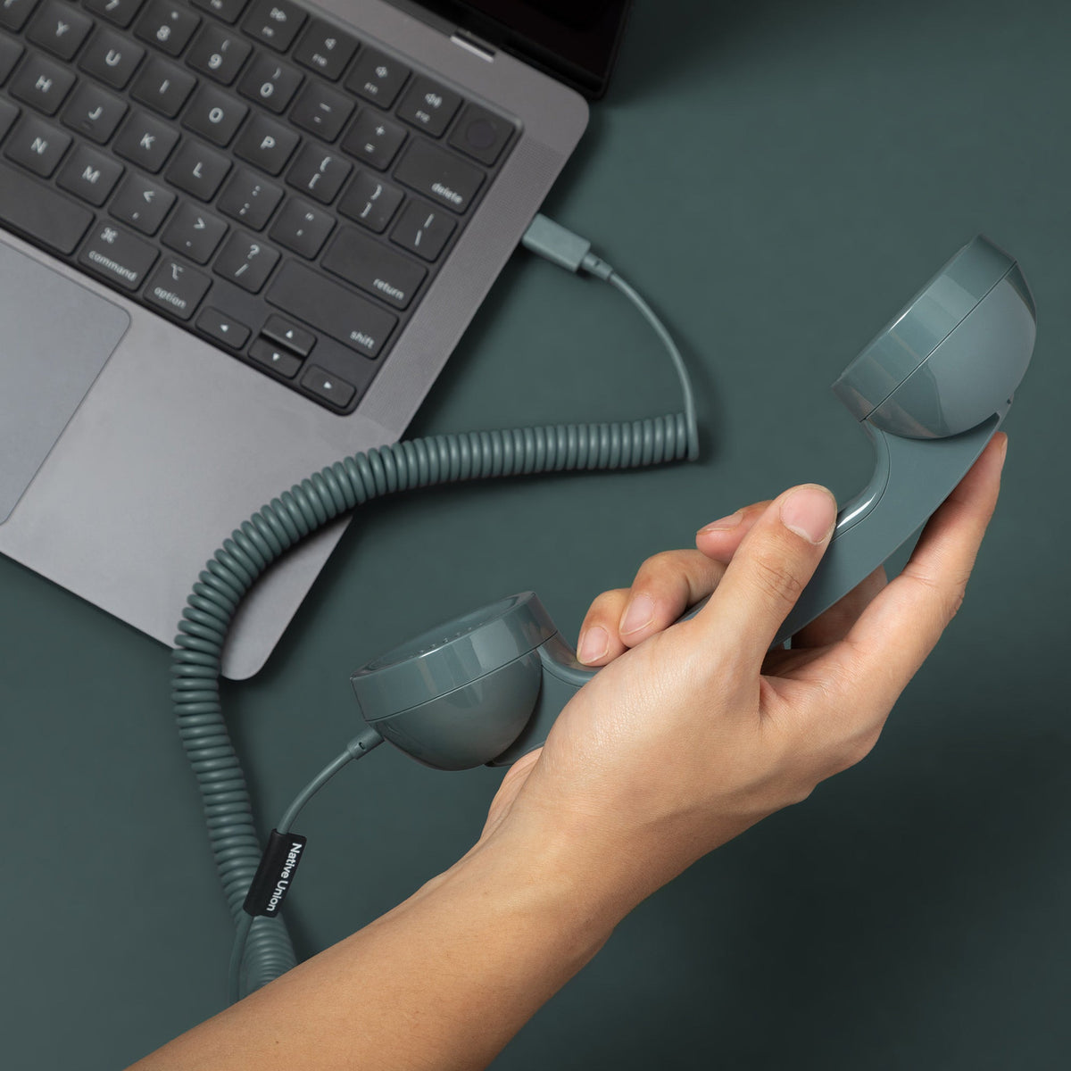 Retro-Telefonhörer "POP Phone" – USB-C · 23 cm | Native Union