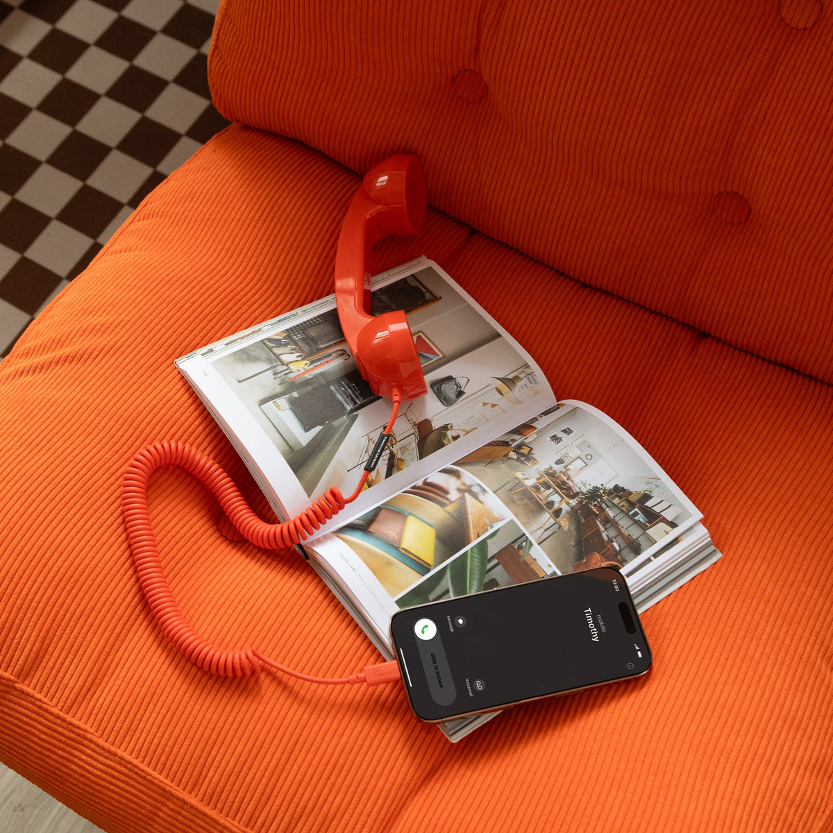 Retro-Telefonhörer "POP Phone" – USB-C · 23 cm | Native Union