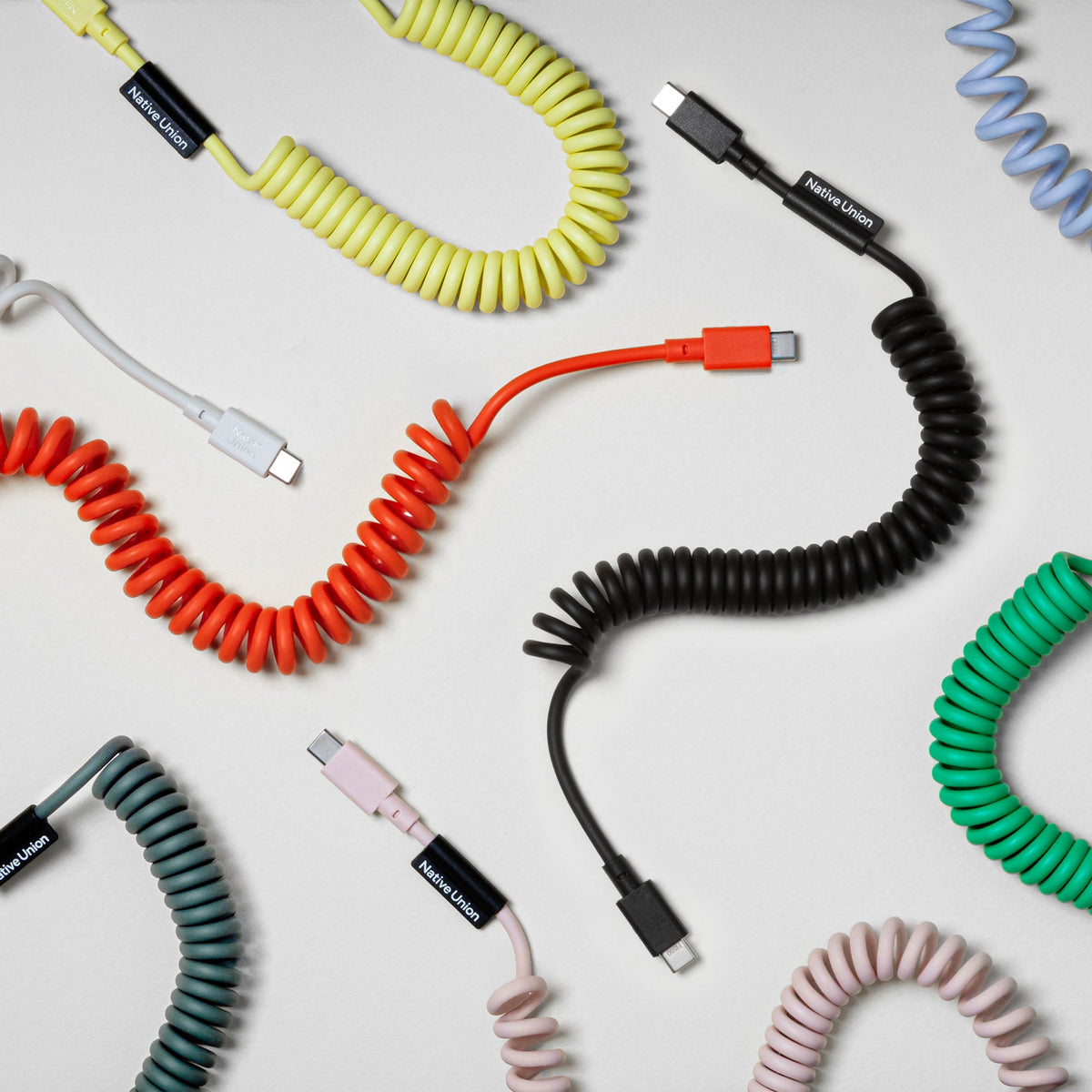 USB-C Cable "POP Cable XL" – 2.4 m Coiled, 60 W | Native Union