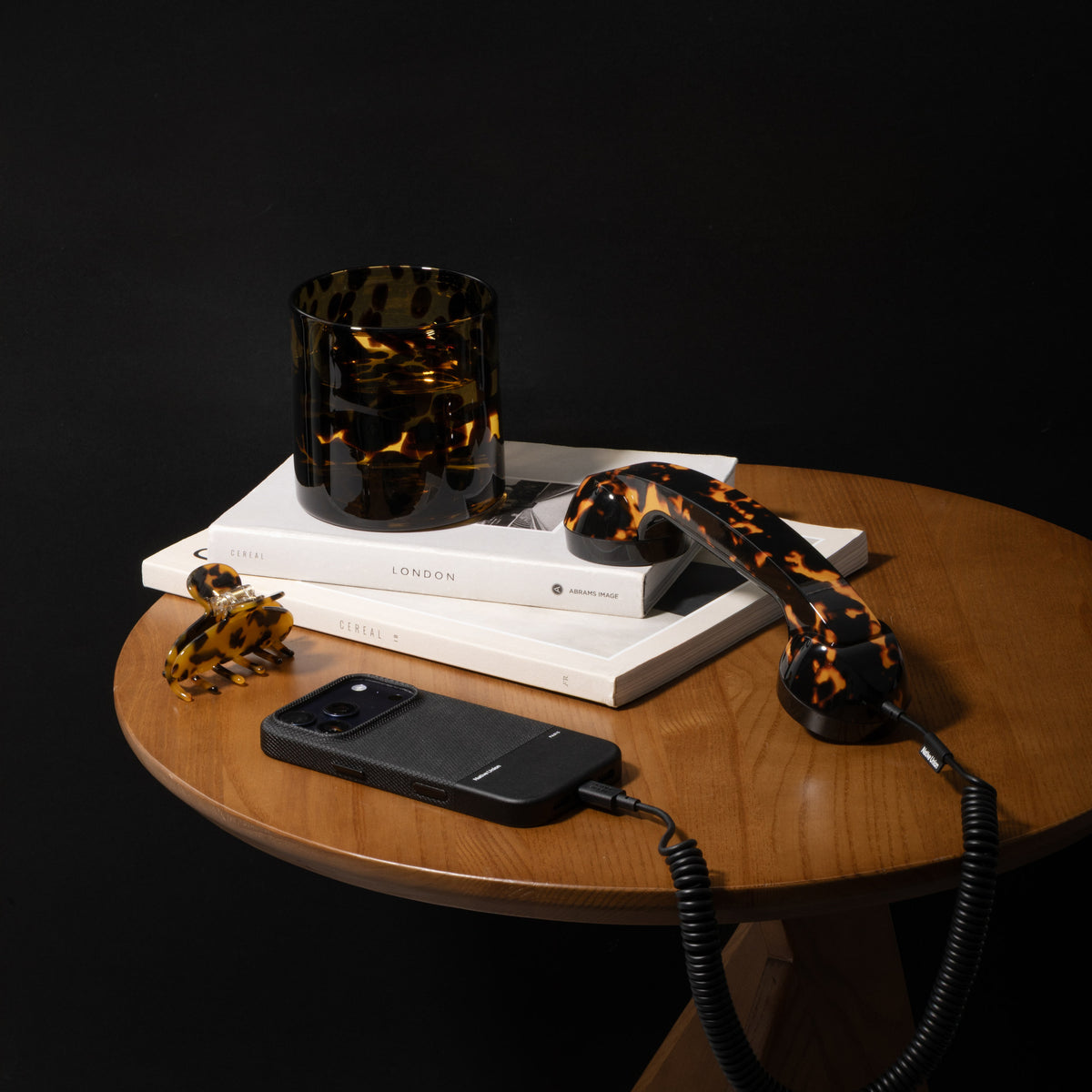 Retro Handset "POP Phone" – Tortoise · USB-C · Limited Edition | Native Union