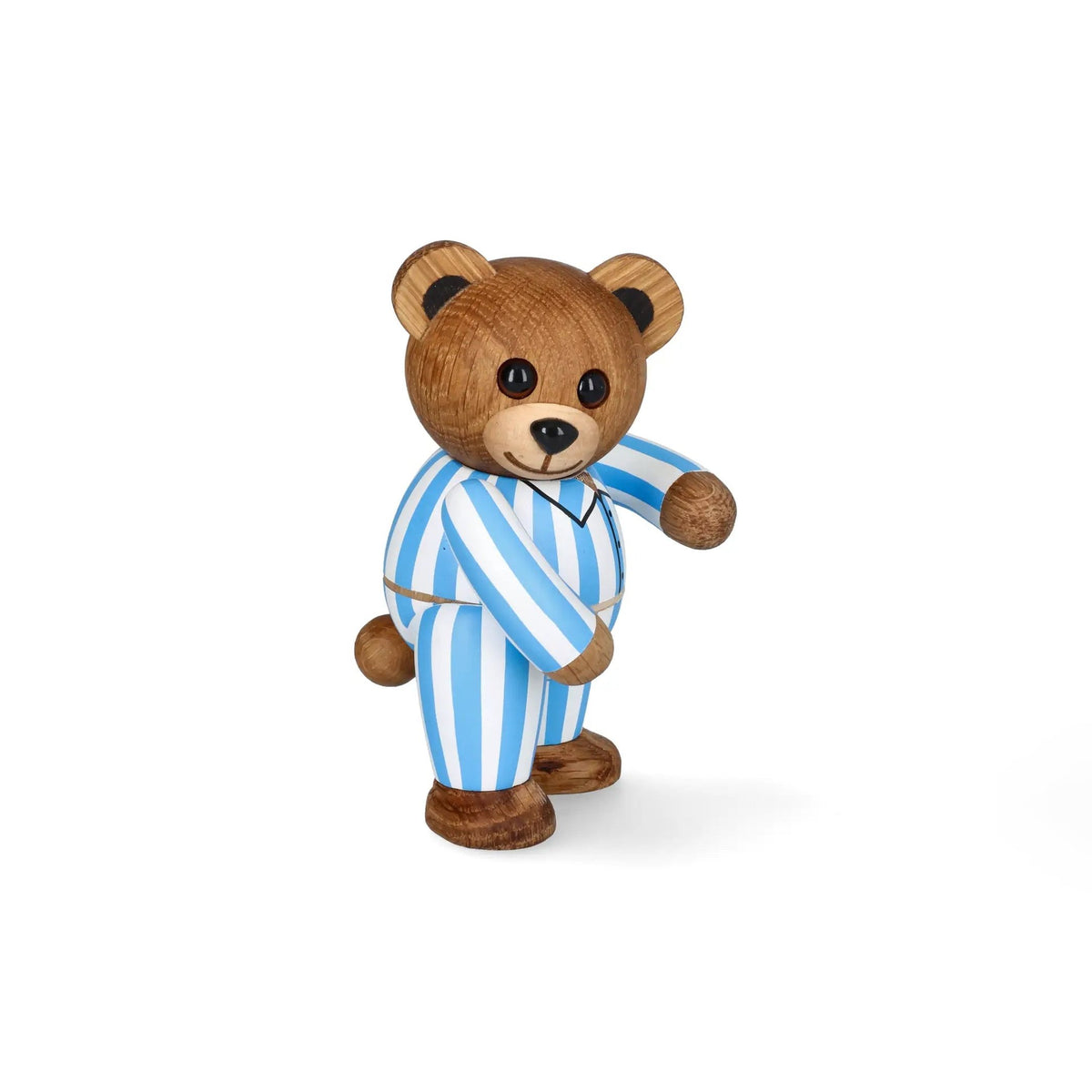Holz-Teddybär "Sleepy Blue" – Eiche · 11,8 cm | Spring Copenhagen