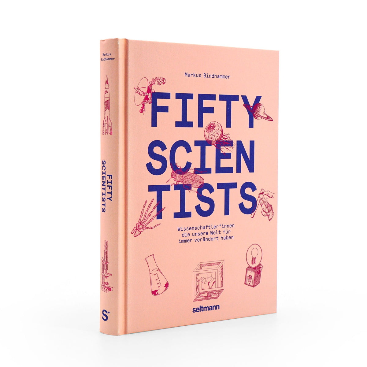 Livre de sciences « Fifty Scientists » – illustré | Seltmann