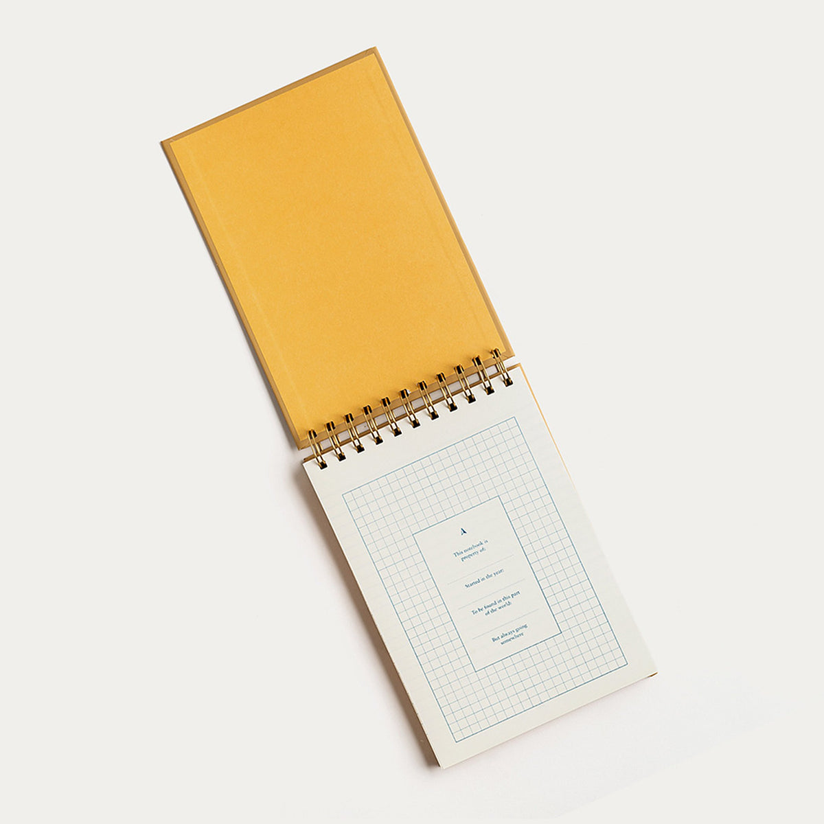 Bloc-notes "Going Places" – Couverture rigide · Camel · A5 | Somewhere