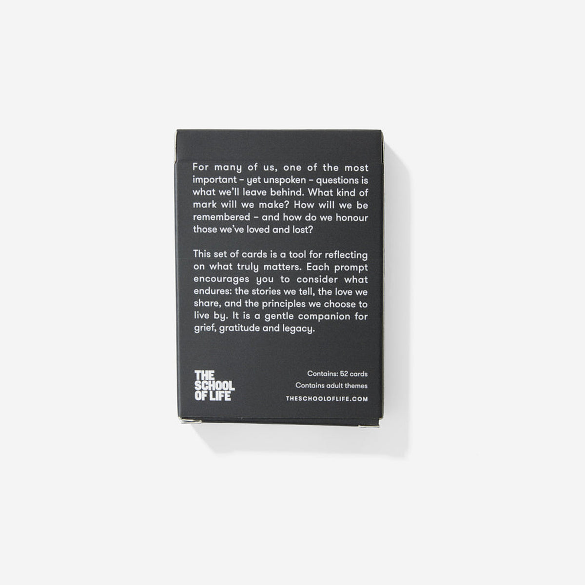 Fragekarten "Legacy Cards" – 52 Karten · Englisch | The School of Life