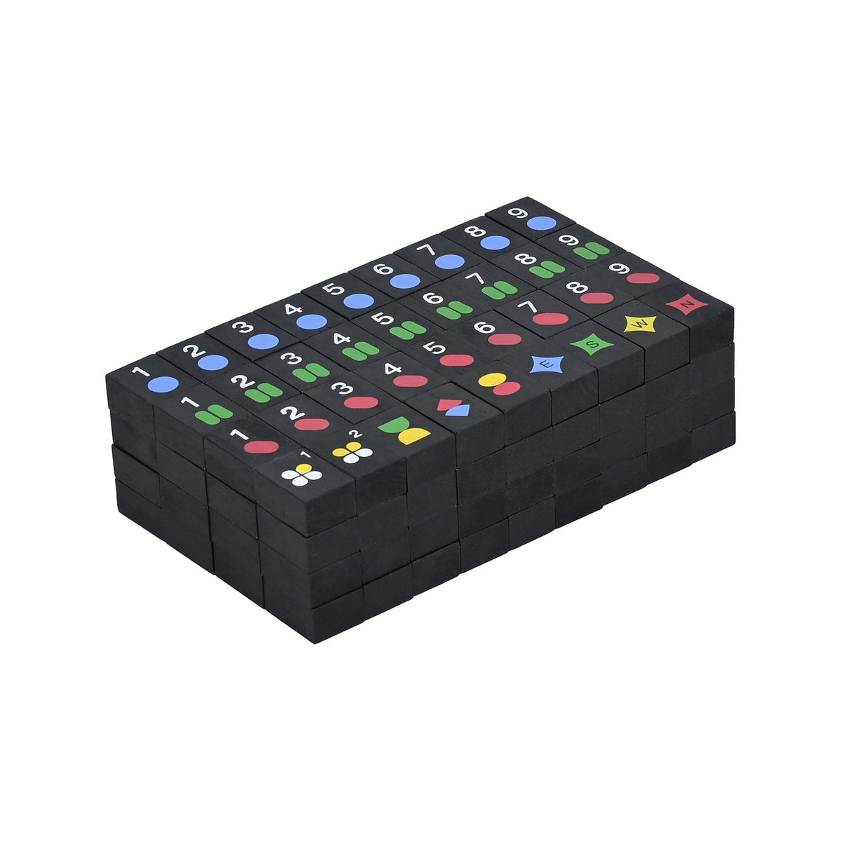 Mahjong-Spiel "Modern Tiles" – Holz · 152 Steine | Blue Ribbon Toys