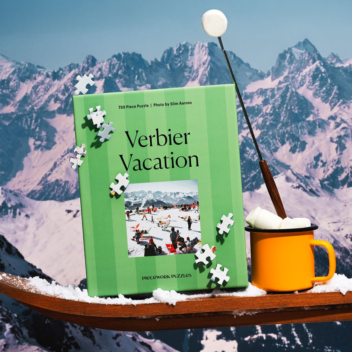 Slim-Aarons-Puzzle "Verbier Vacation" – 750 Teile | Piecework