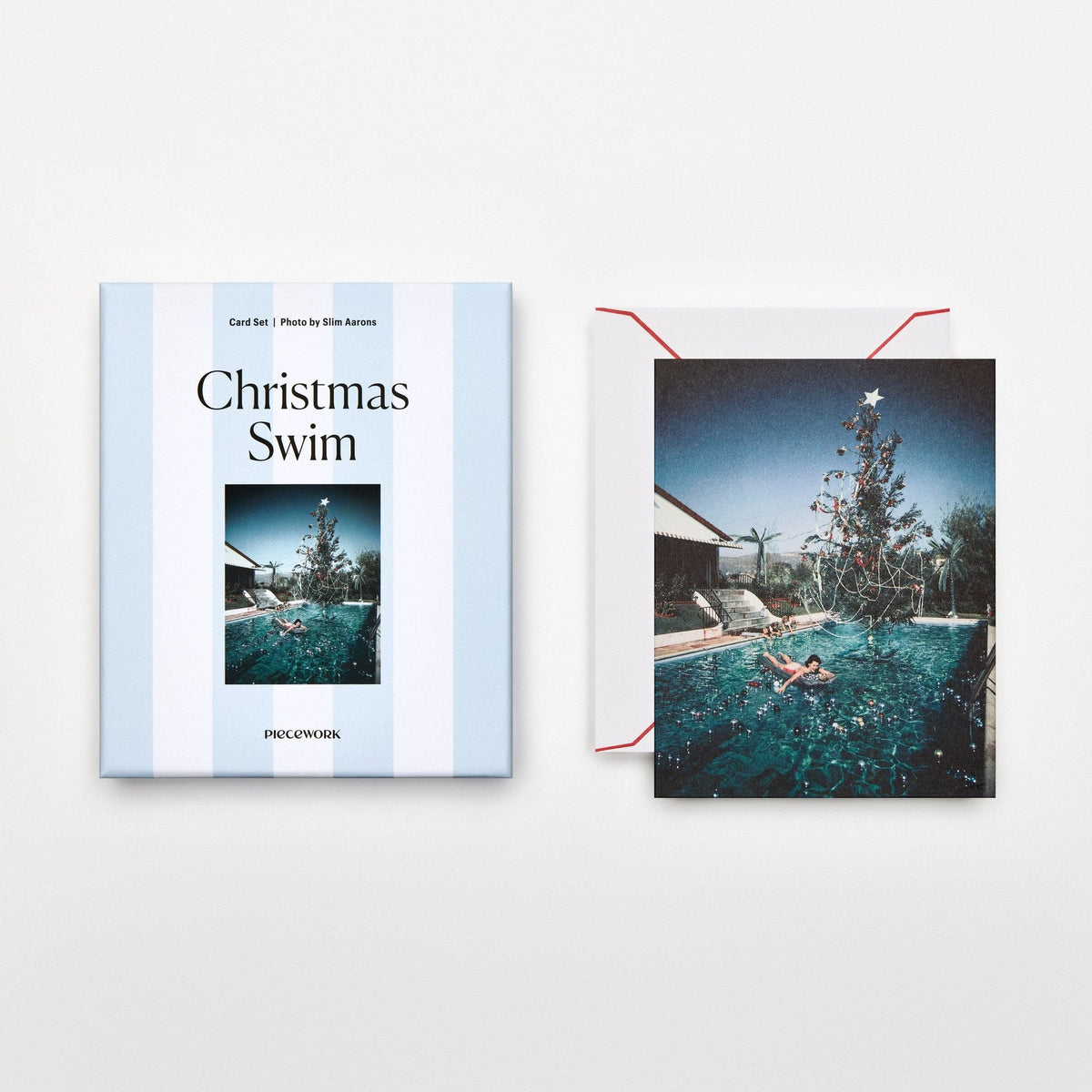 Weihnachtskarten-Set "Christmas Swim" – 8 Karten | Piecework