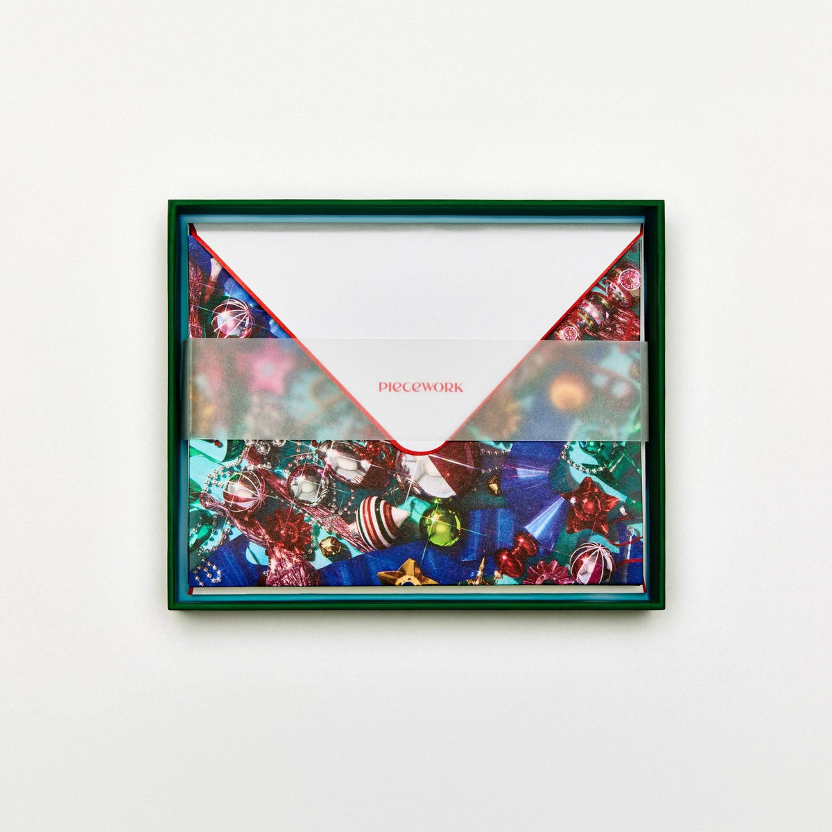 Weihnachtskarten-Set "Tinseltown" – 8 Karten mit Umschlag | Piecework