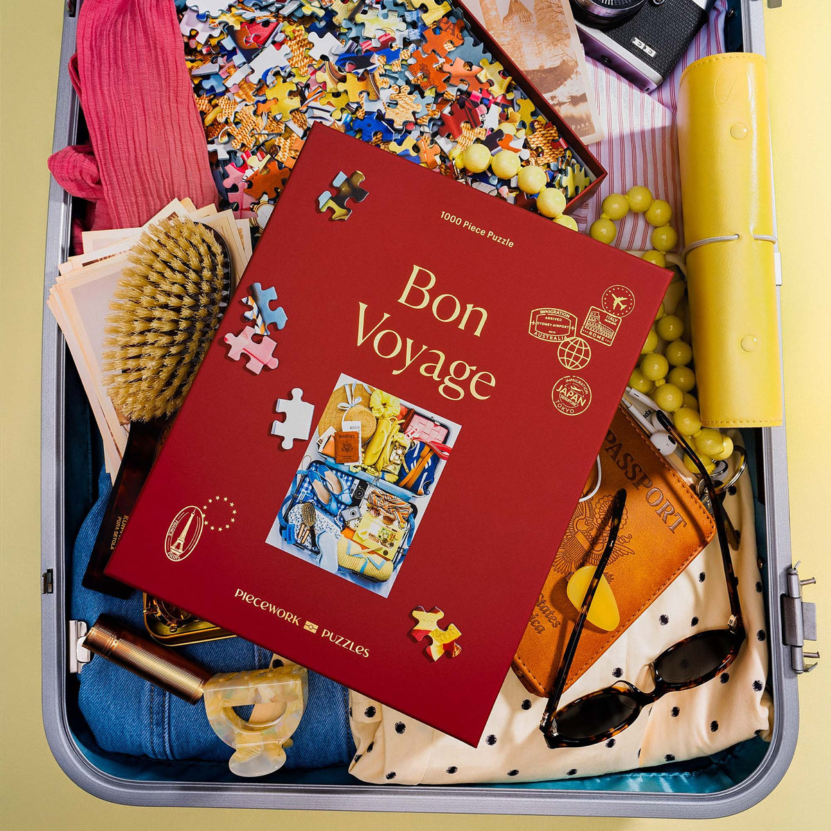 Reise-Puzzle "Bon Voyage" – 1000 Teile · 49 × 68 cm | Piecework