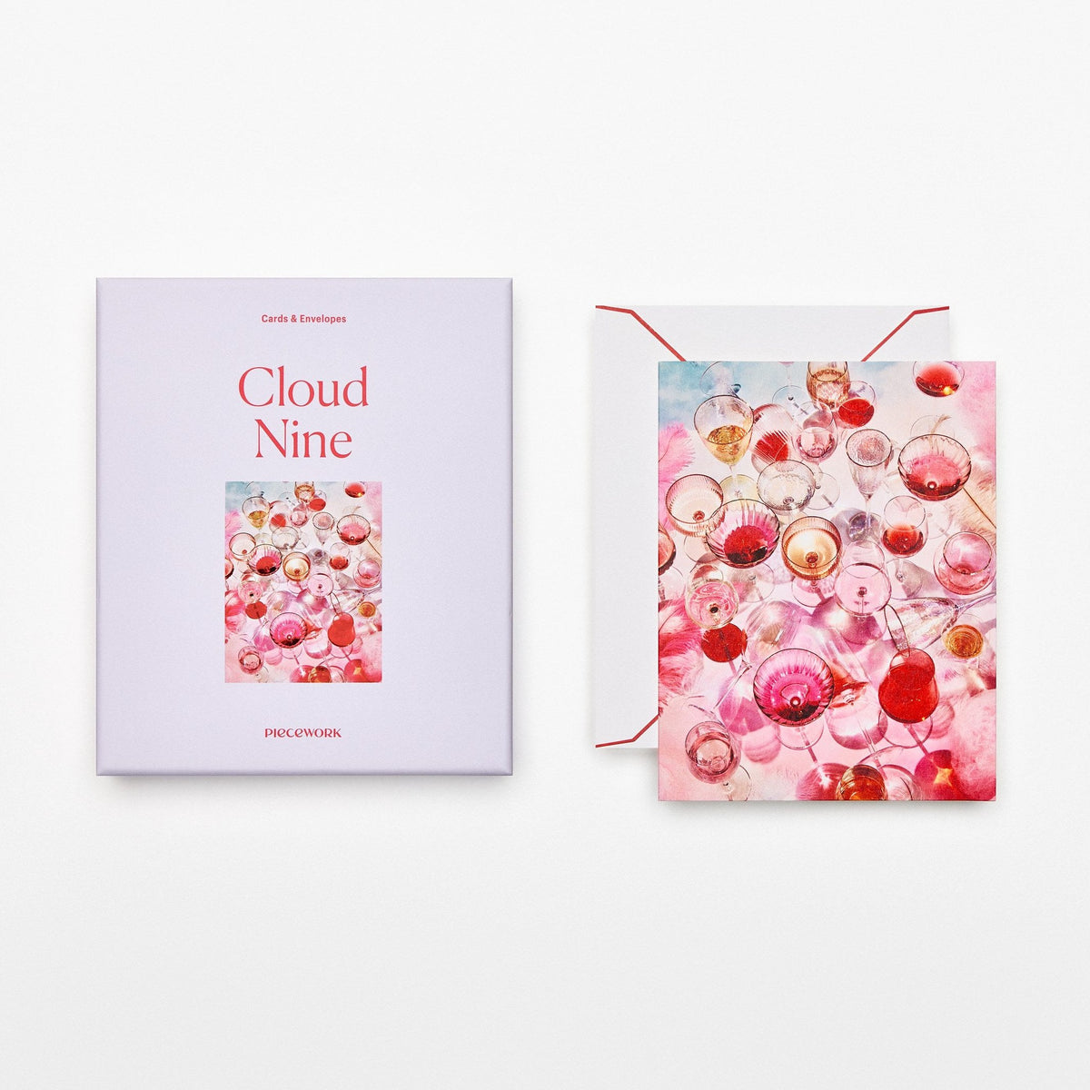 Grußkarten-Set "Cloud Nine" – 8 Karten mit Umschlag | Piecework