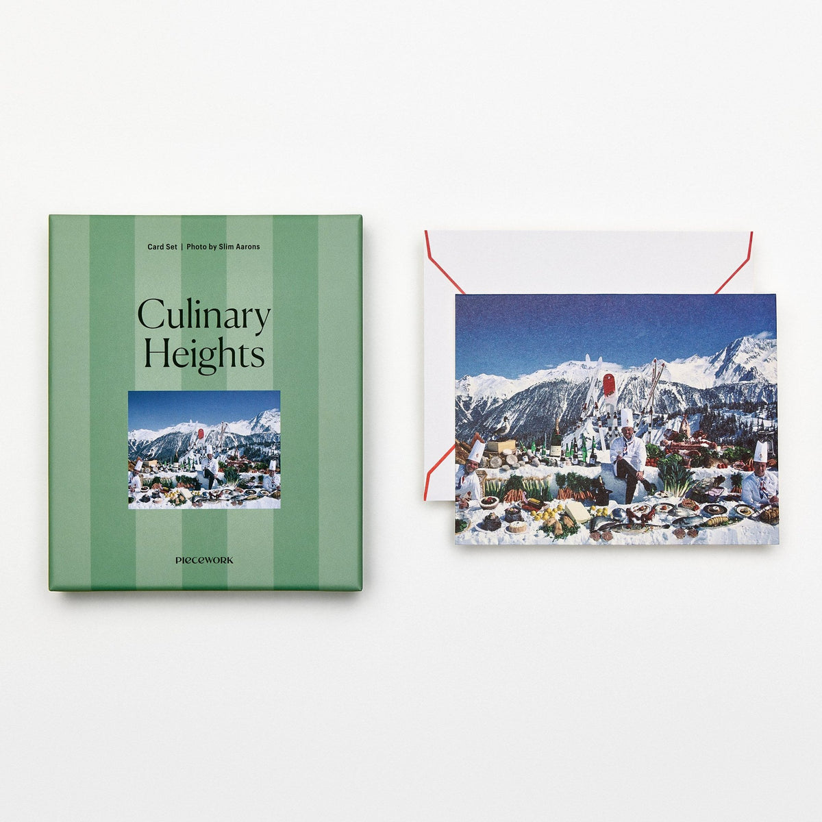 Grußkarten-Set "Culinary Heights" – 8 Karten mit Umschlag | Piecework