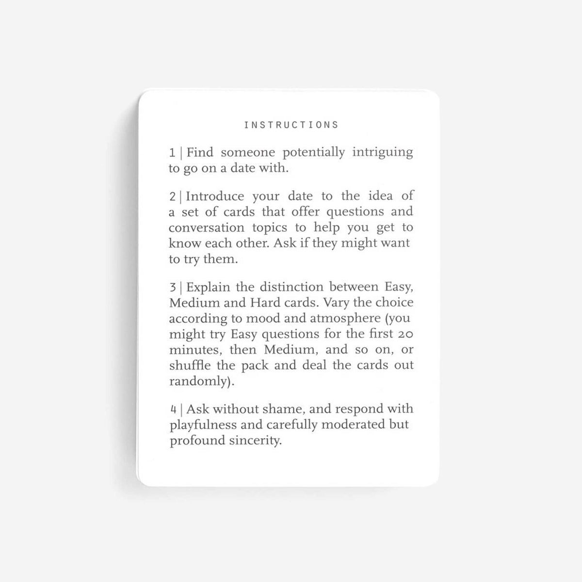 Gesprächskarten "Dating Cards" – 52 Karten · Englisch