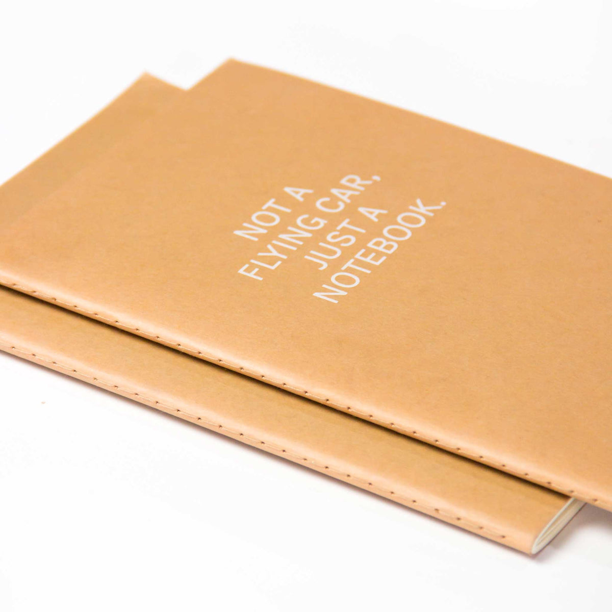 NOT A FLYING CAR... | Beiges Kraftpapier NOTIZBUCH | A5 Punktraster | Octàgon Design