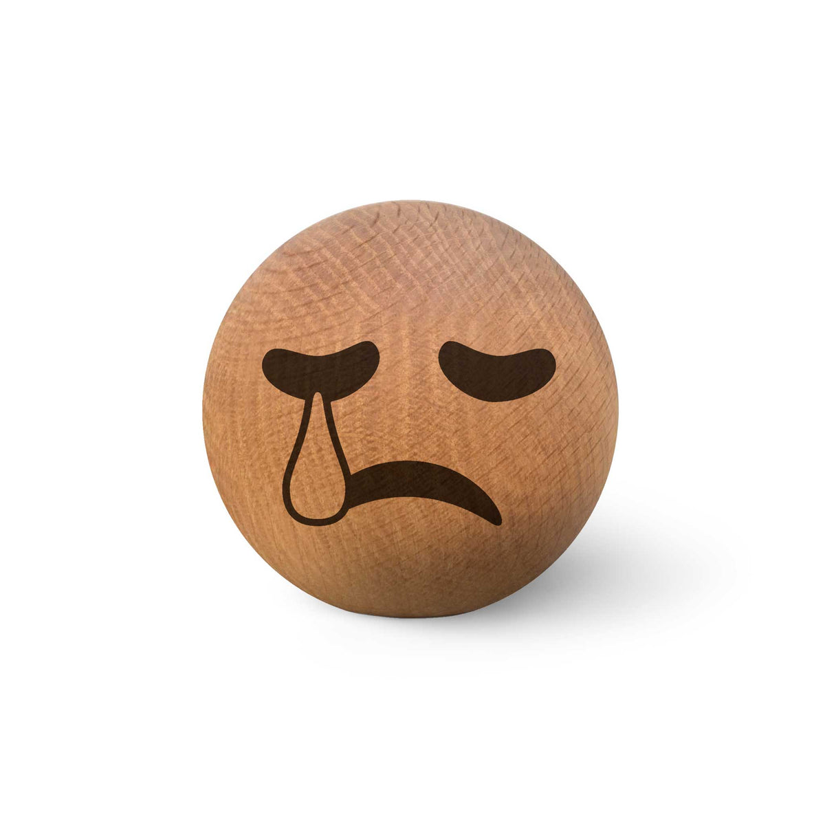 Wooden Emoticon Sad – Oak · Ø 7 cm | Spring Copenhagen