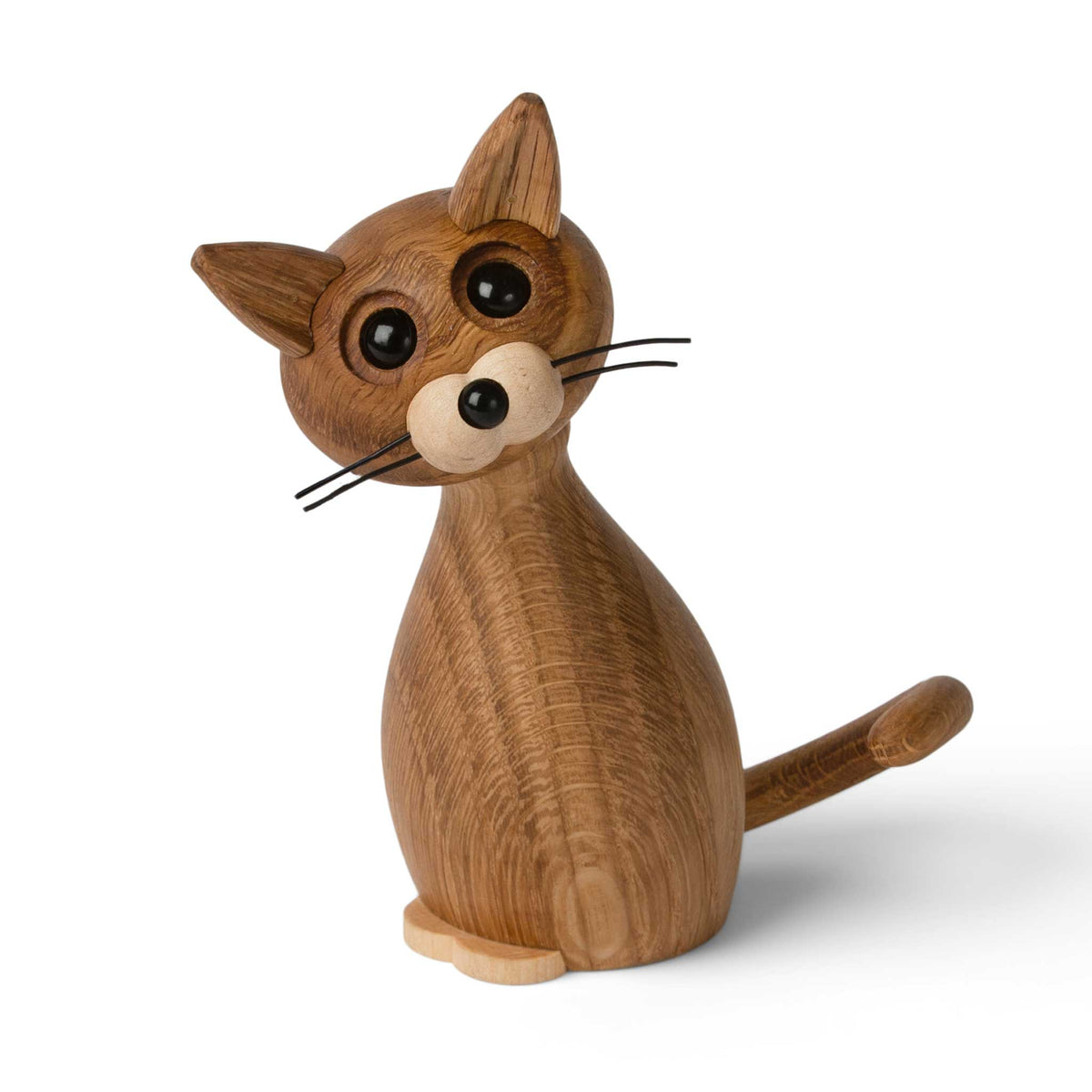 Holzkatze Lucky Klein – Eiche · 16 cm | Spring Copenhagen