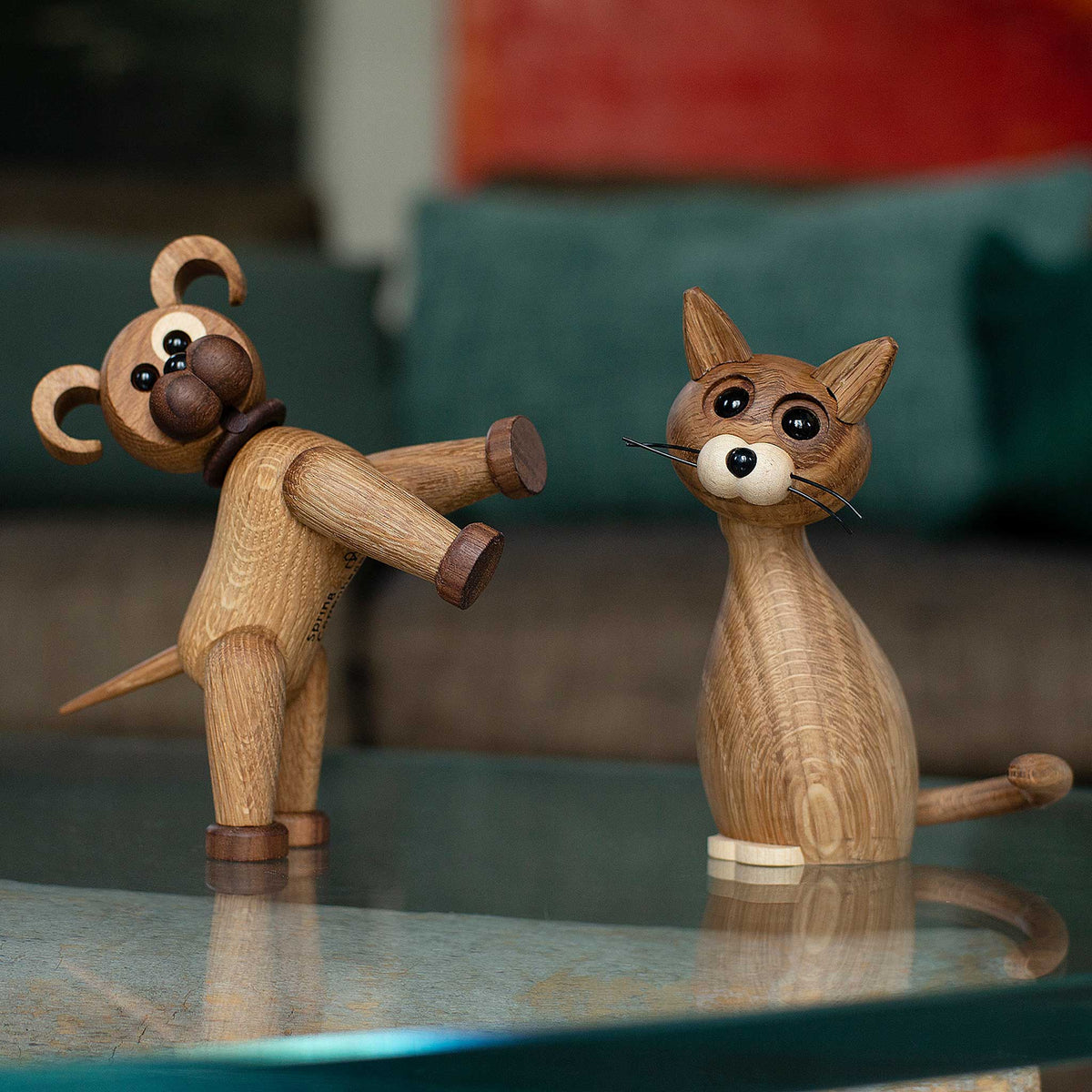 Holzkatze Lucky Klein – Eiche · 16 cm | Spring Copenhagen