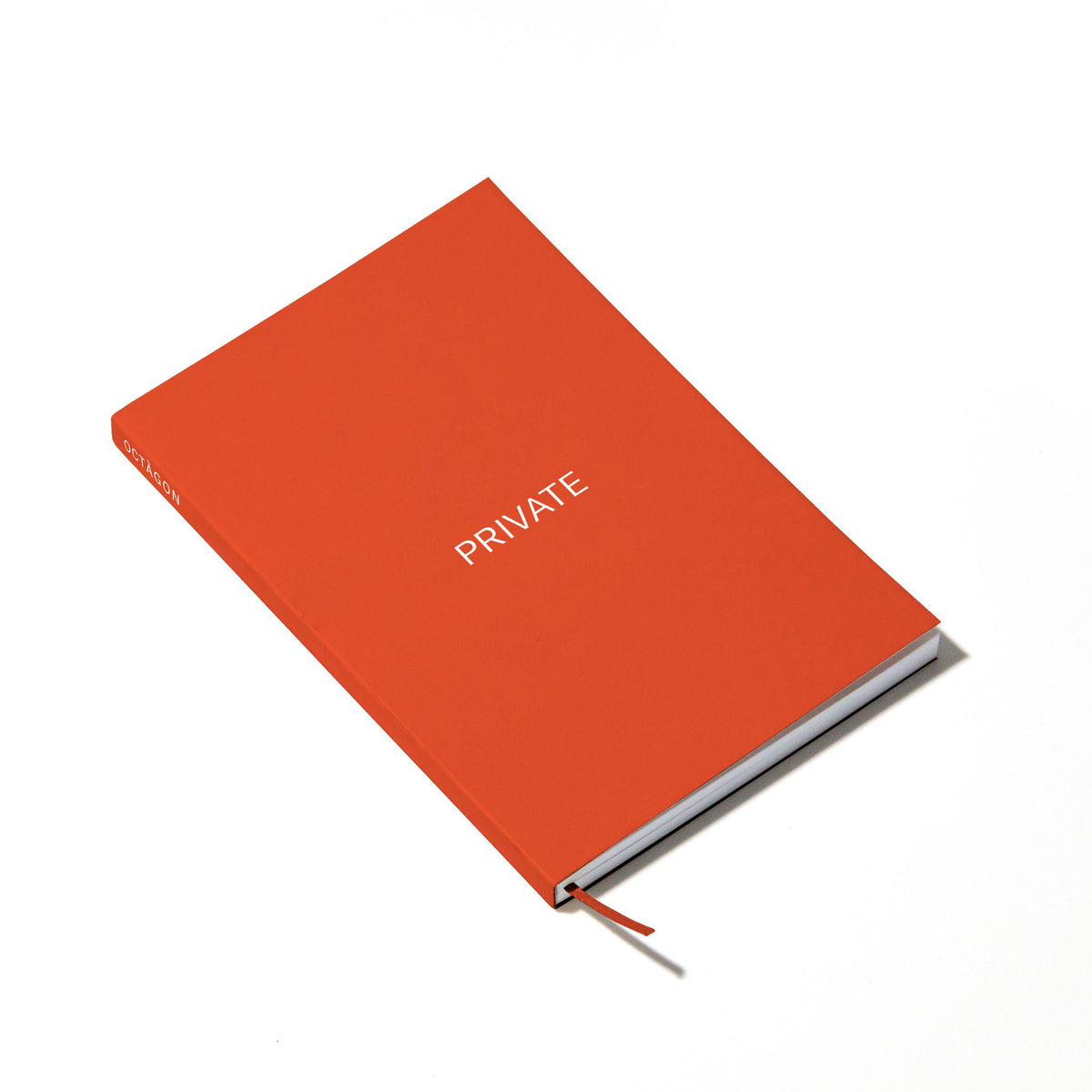 PRIVATE | Oranges NOTIZBUCH | A5 mit Punktraster |  Octàgon Design