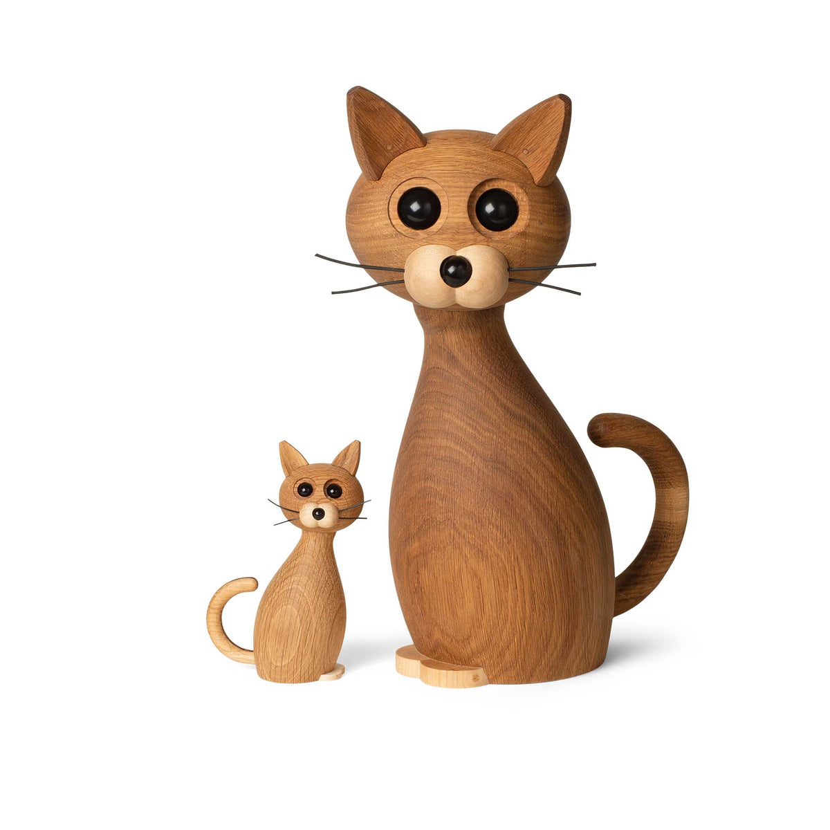 Holzkatze Lucky Klein – Eiche · 16 cm | Spring Copenhagen