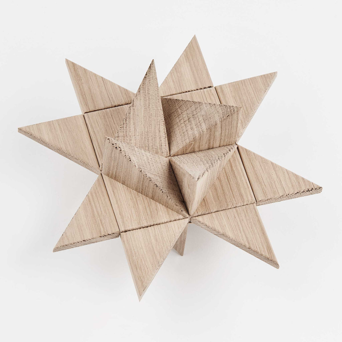 Wooden Froebel Star – Oak | Jakob Burgsø · boyhood