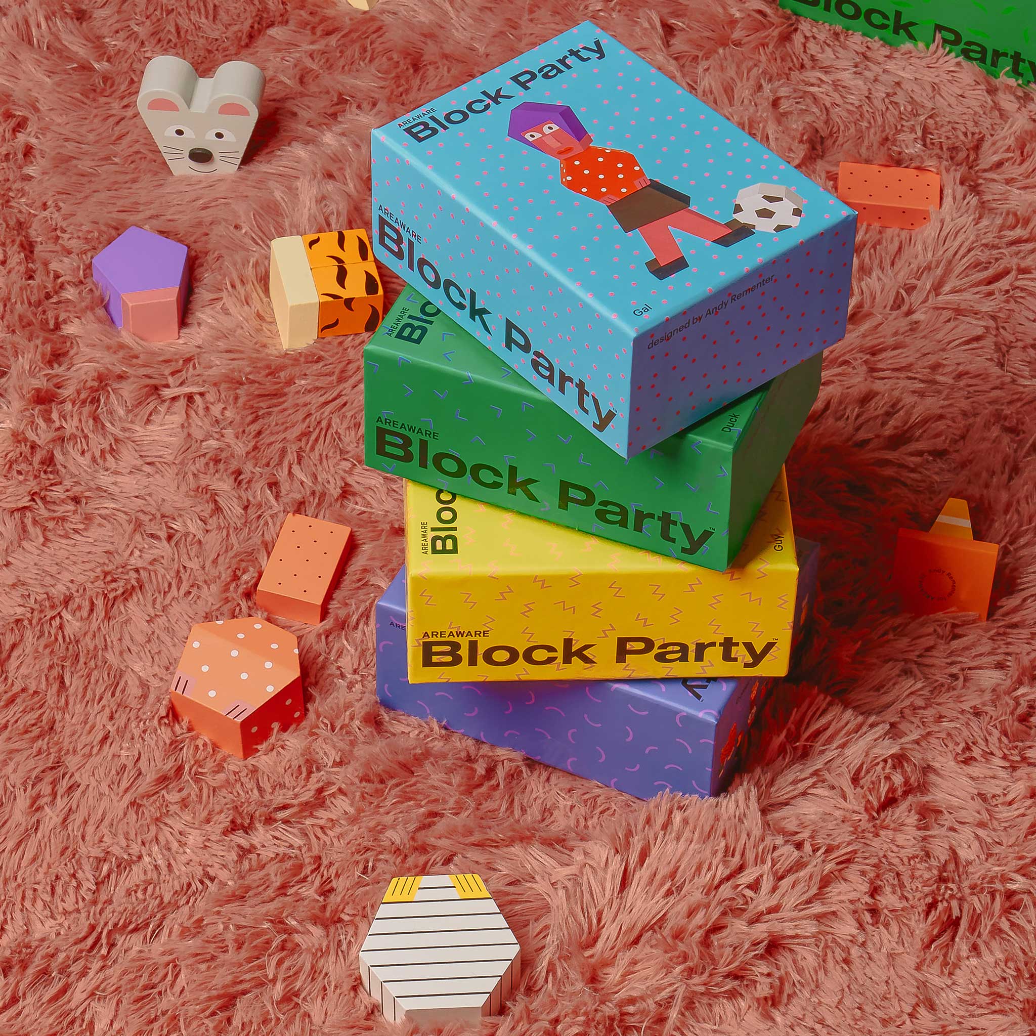 BLOCK PARTY | Wooden PERSONALITIES | Andy Rementer | Areaware