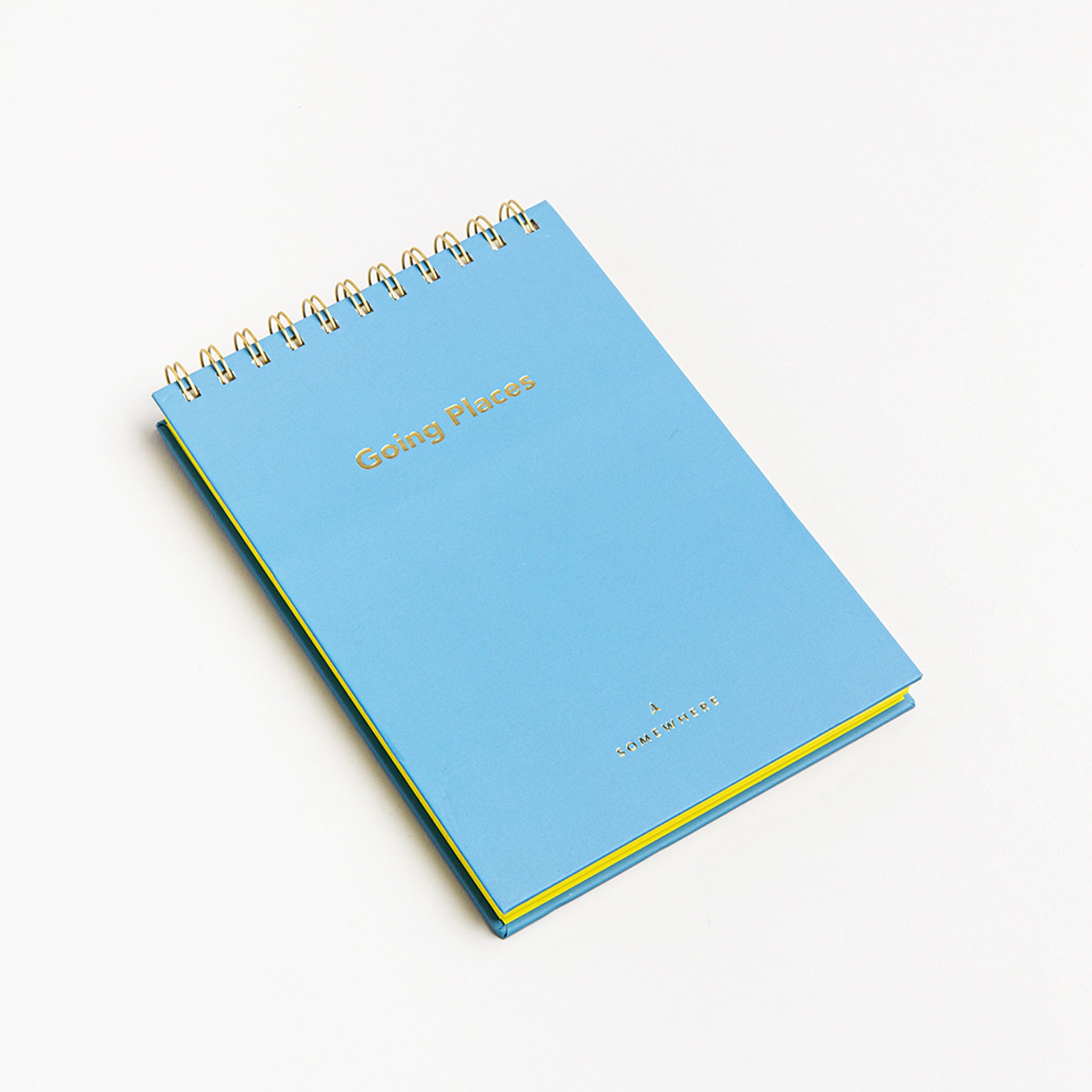 GOING PLACES - A5 Notepad - Hardcover with spiral binding | Somewhere