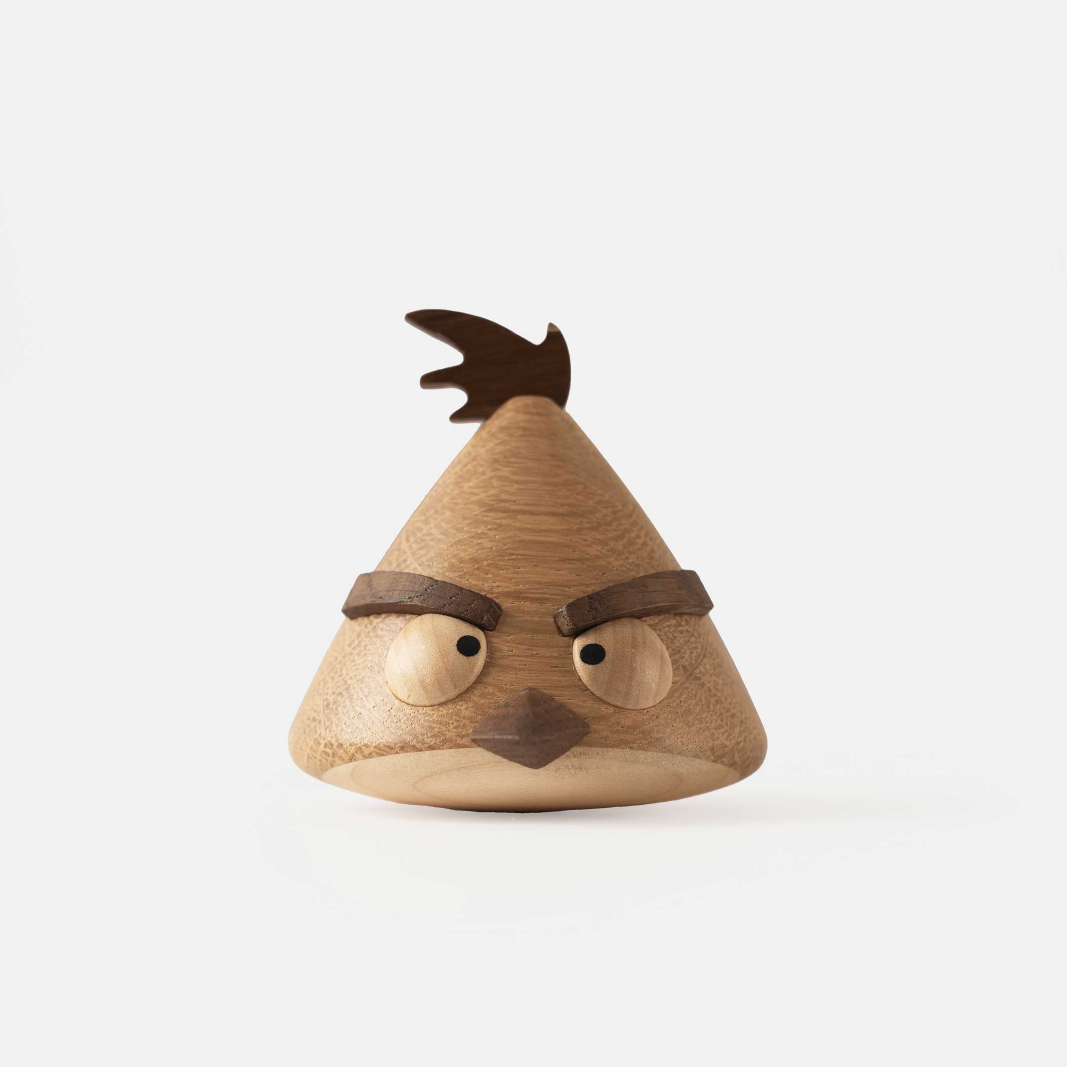 ANGRY BIRDS X CHUCK SMALL - Holzfigur - Eiche 7,5 cm hoch | Jakob Burgsø | boyhood