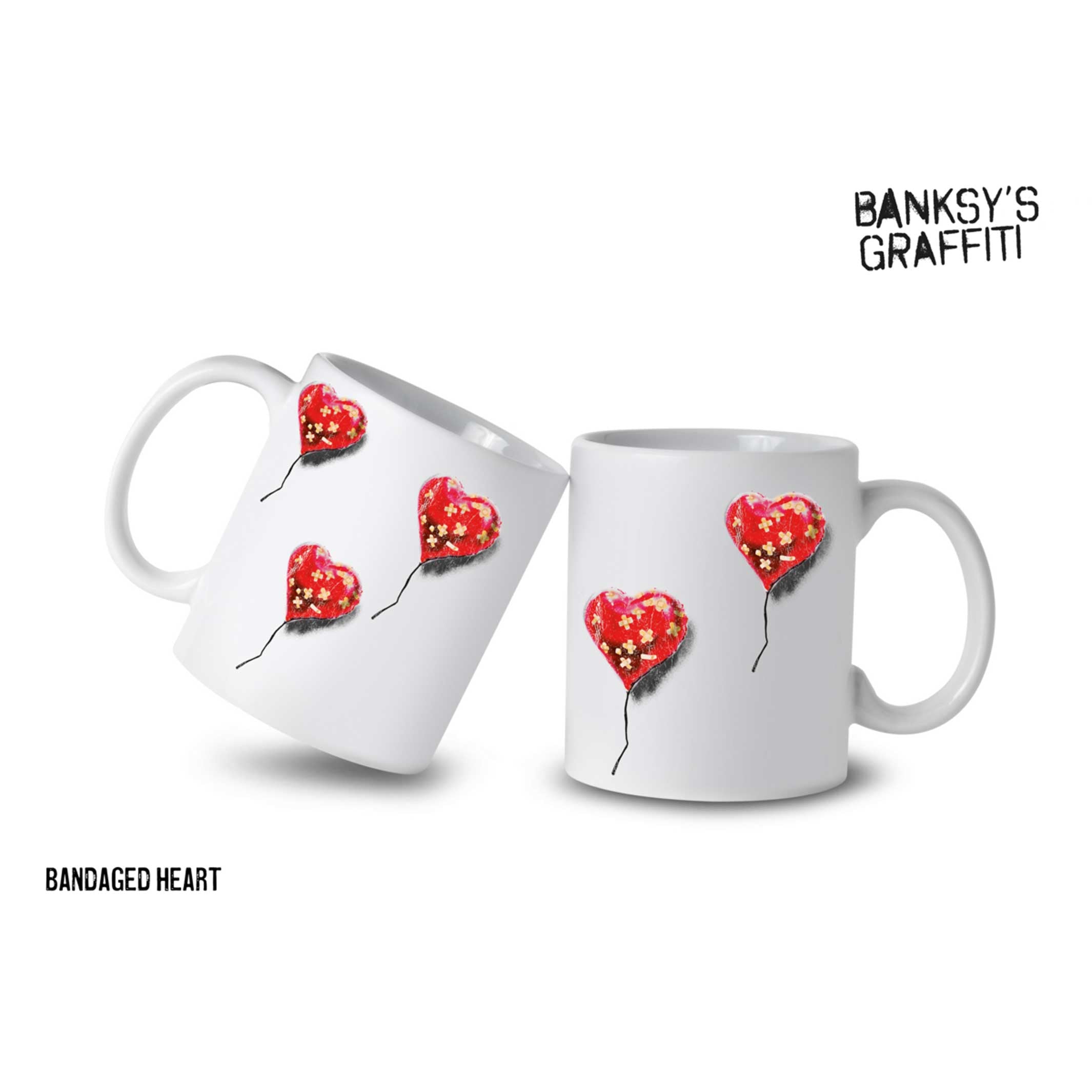 BANDAGED HEART | Banksy COFFEE & TEA MUG | Urban.ity