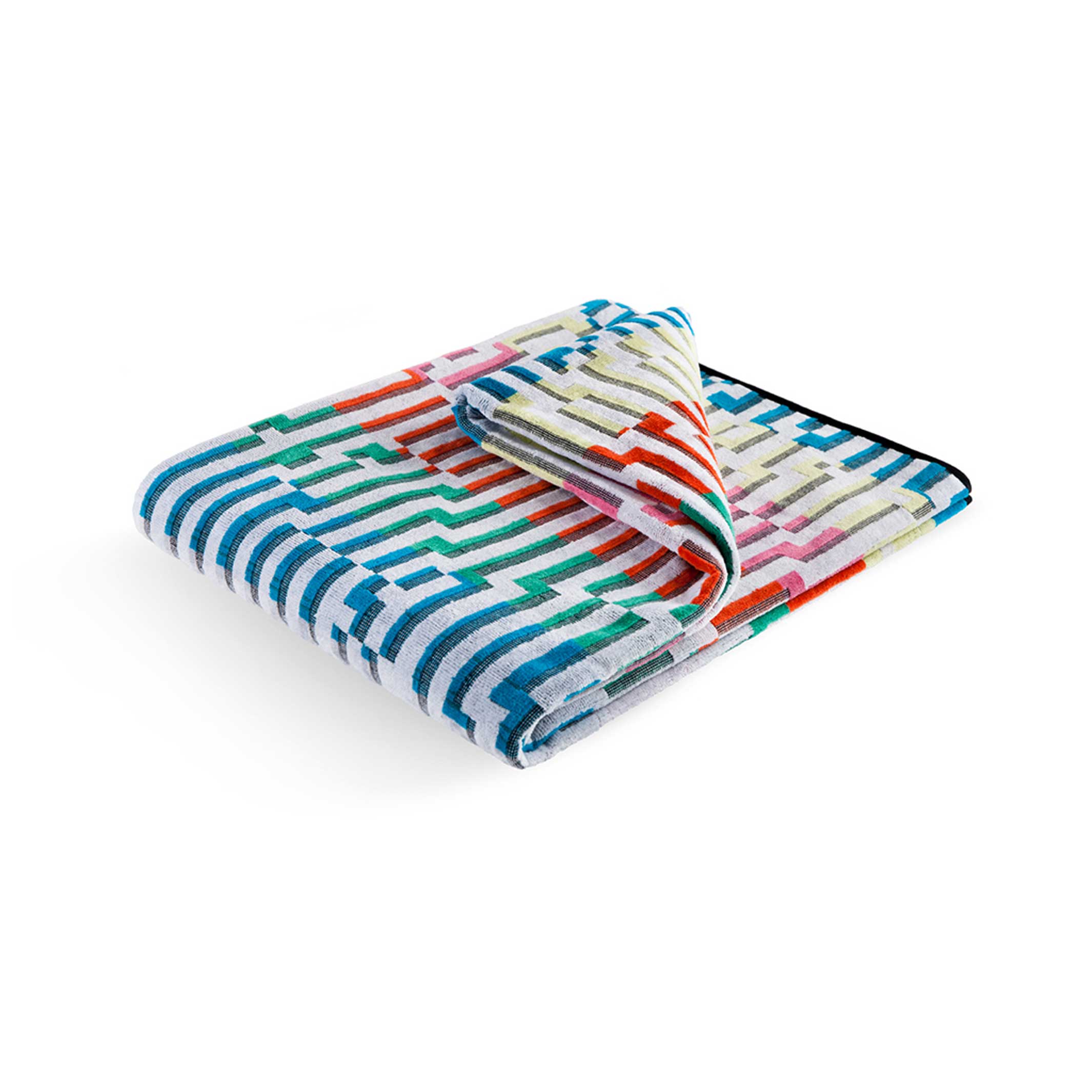 MINI WHITE WAVES - Beach towel - Bitmap Collection - 180x100 cm | Cristian Zuzunaga