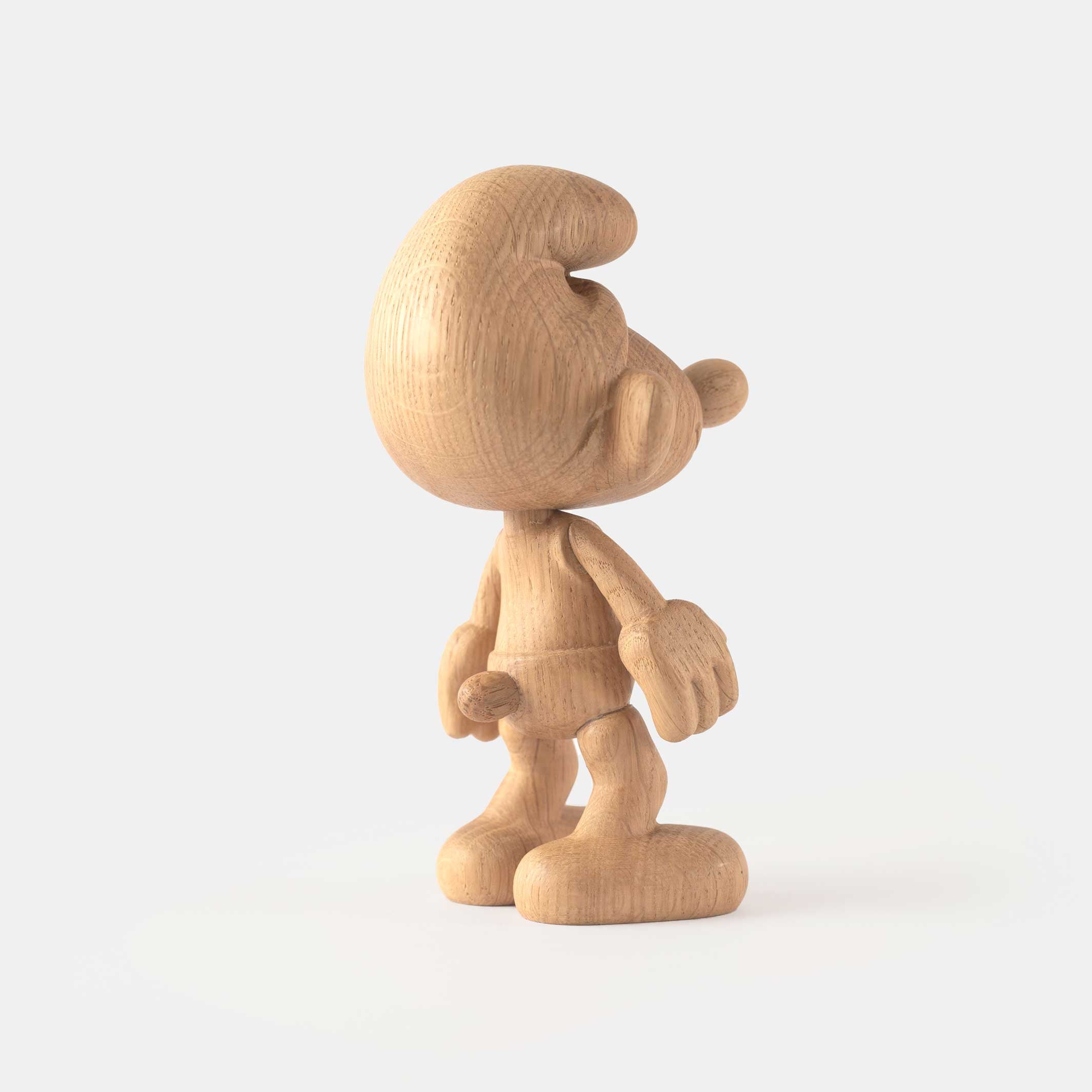 SMURF Large - Grosse Schlumpf Holzfigur - Eiche 24 cm hoch | Jakob Burgsø | boyhood