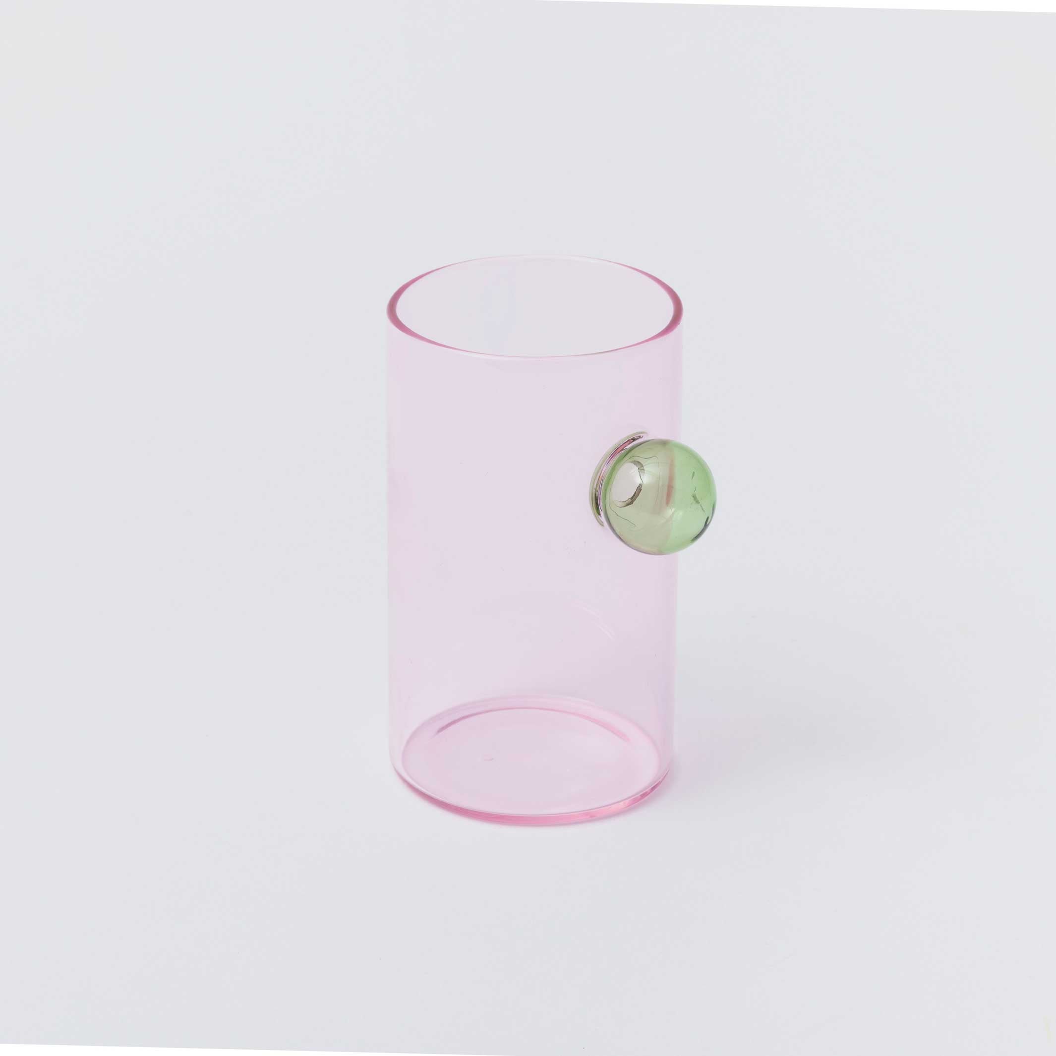 BUBBLE GLASSES |  DRINKING GLASSES or small VASE | 11x6 cm | Block Design