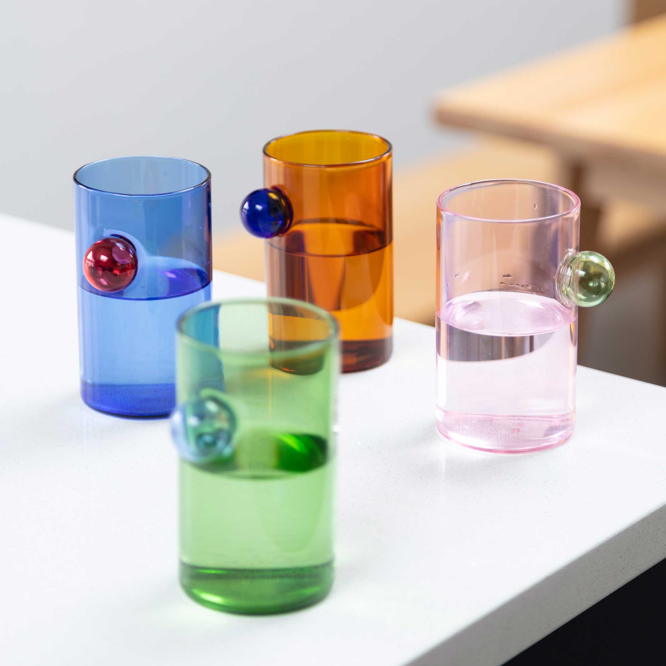 BUBBLE GLASSES | TRINKGLÄSER & kleine VASEN | 11x6 cm | Block Design