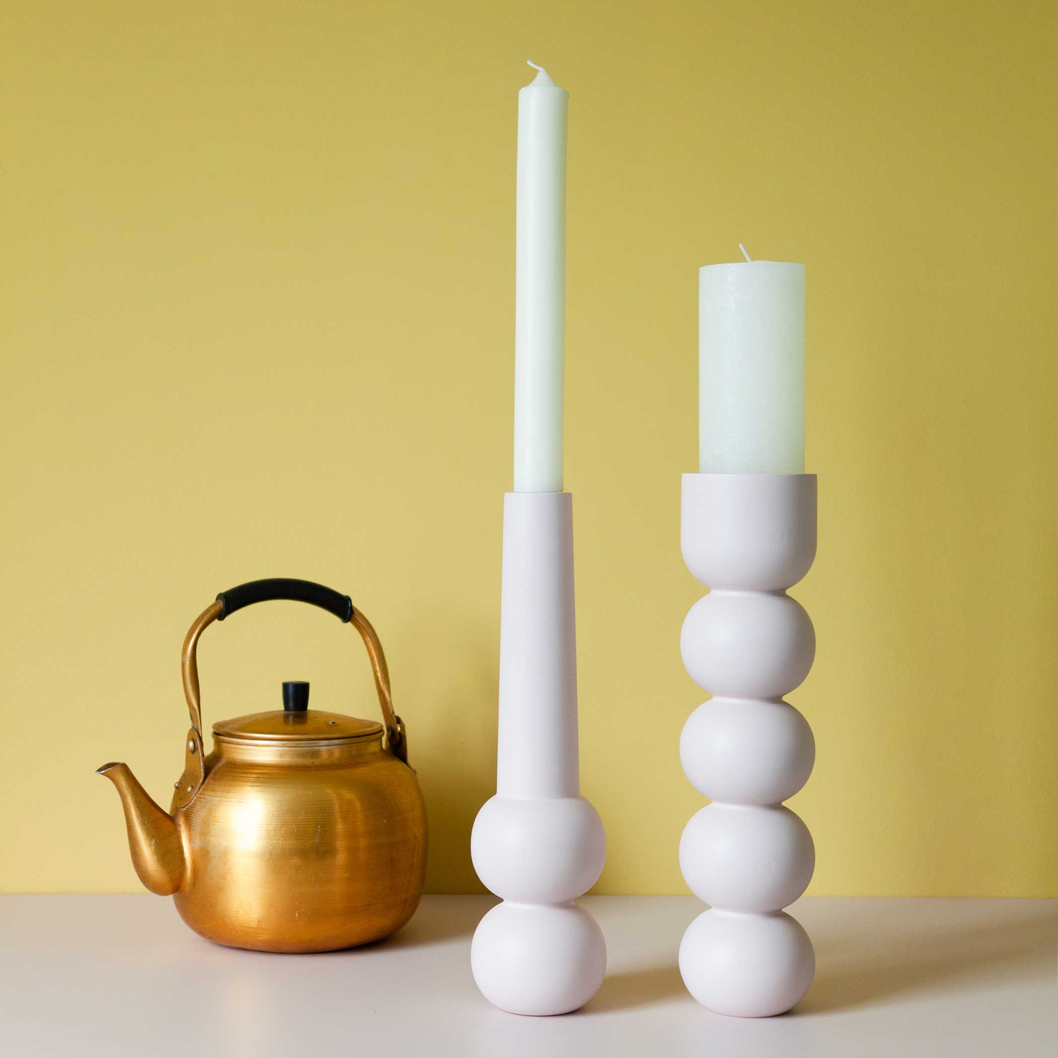 CONE HIGH - wooden Candleholder 32 cm high | Lemon Lily