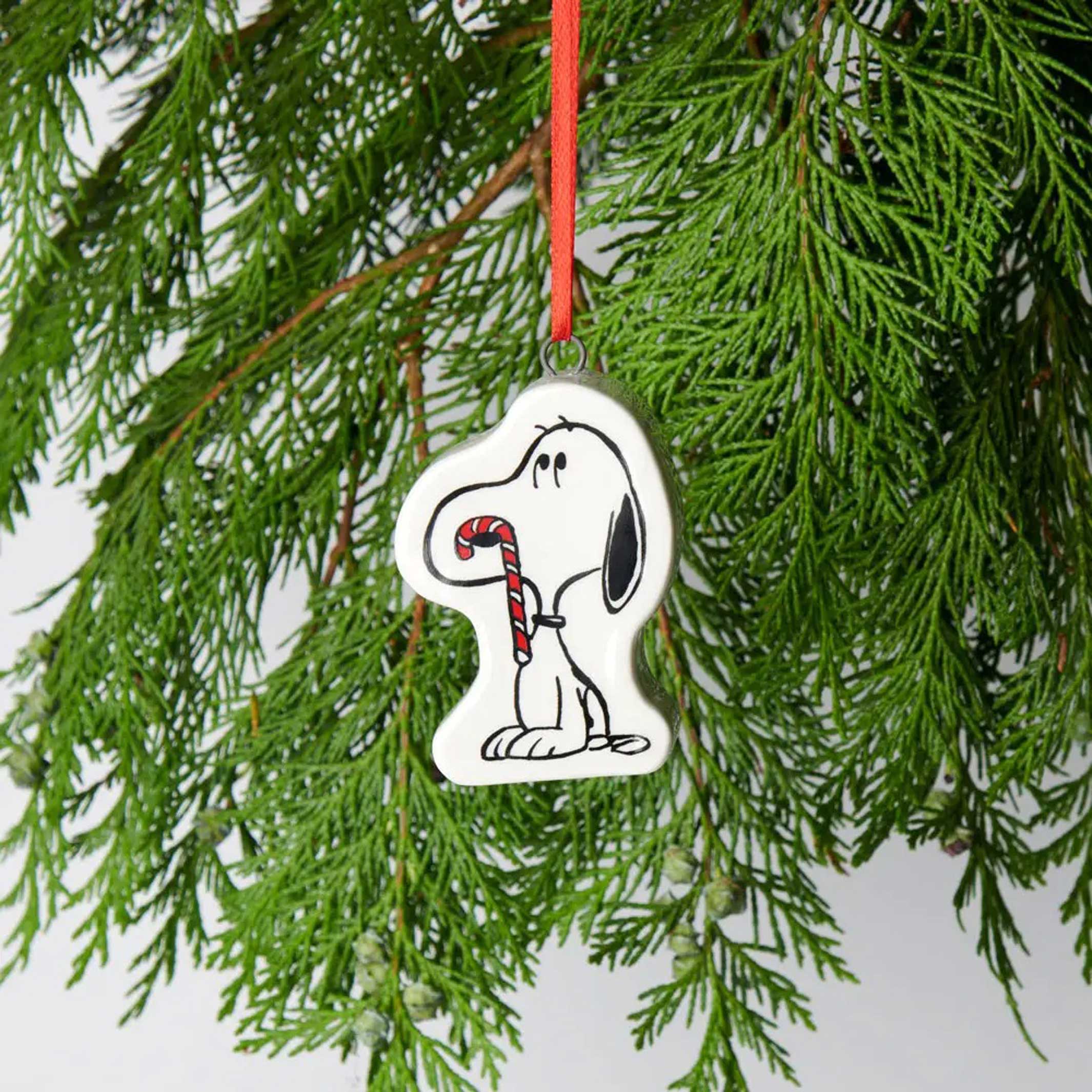 PEANUTS - CANDY CANE BAUBLE | XMAS TREE ORNAMENT | Magpie